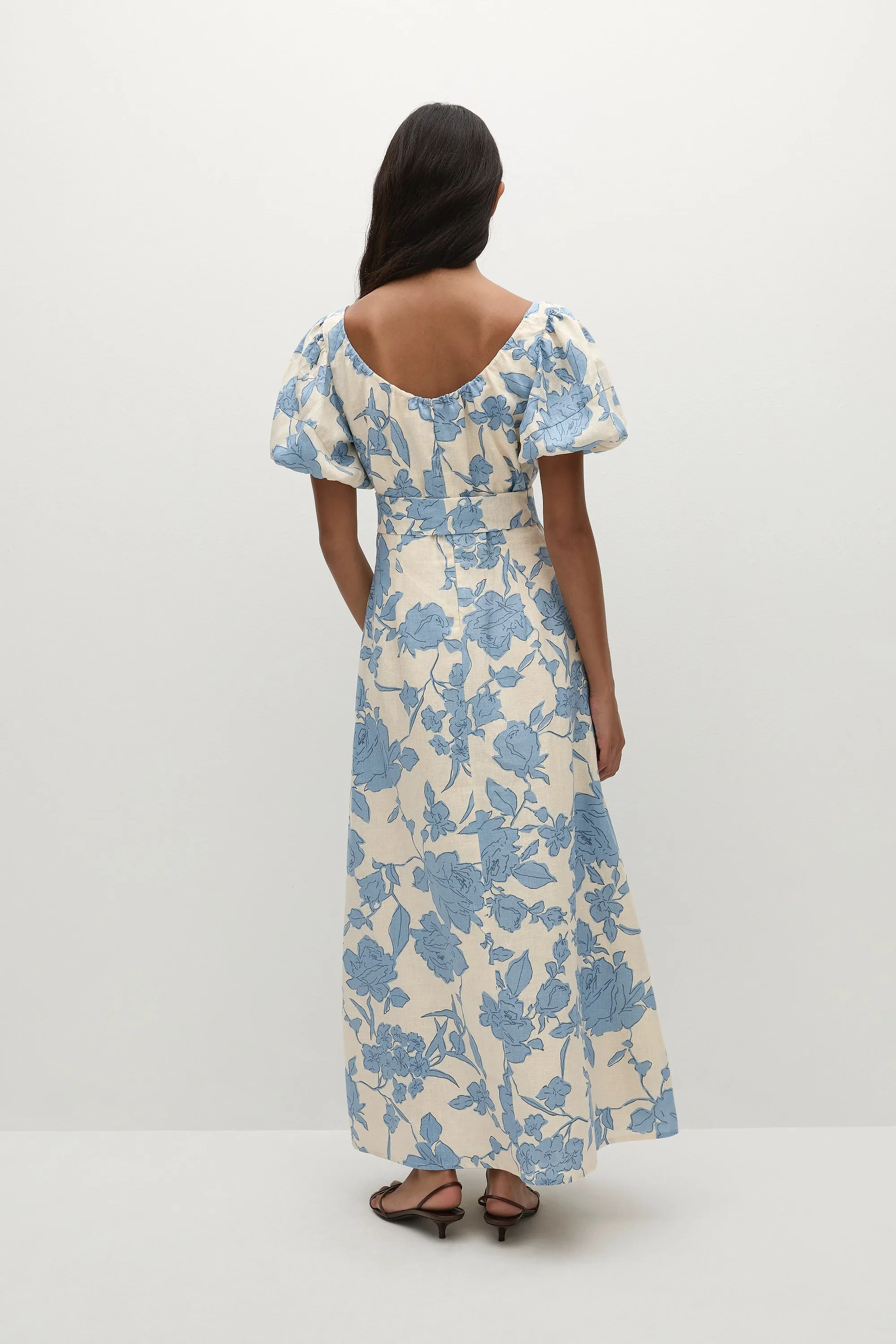 Leiria Midi Dress Oline Floral sold by Faithfull the Brand product image thumbnail 5