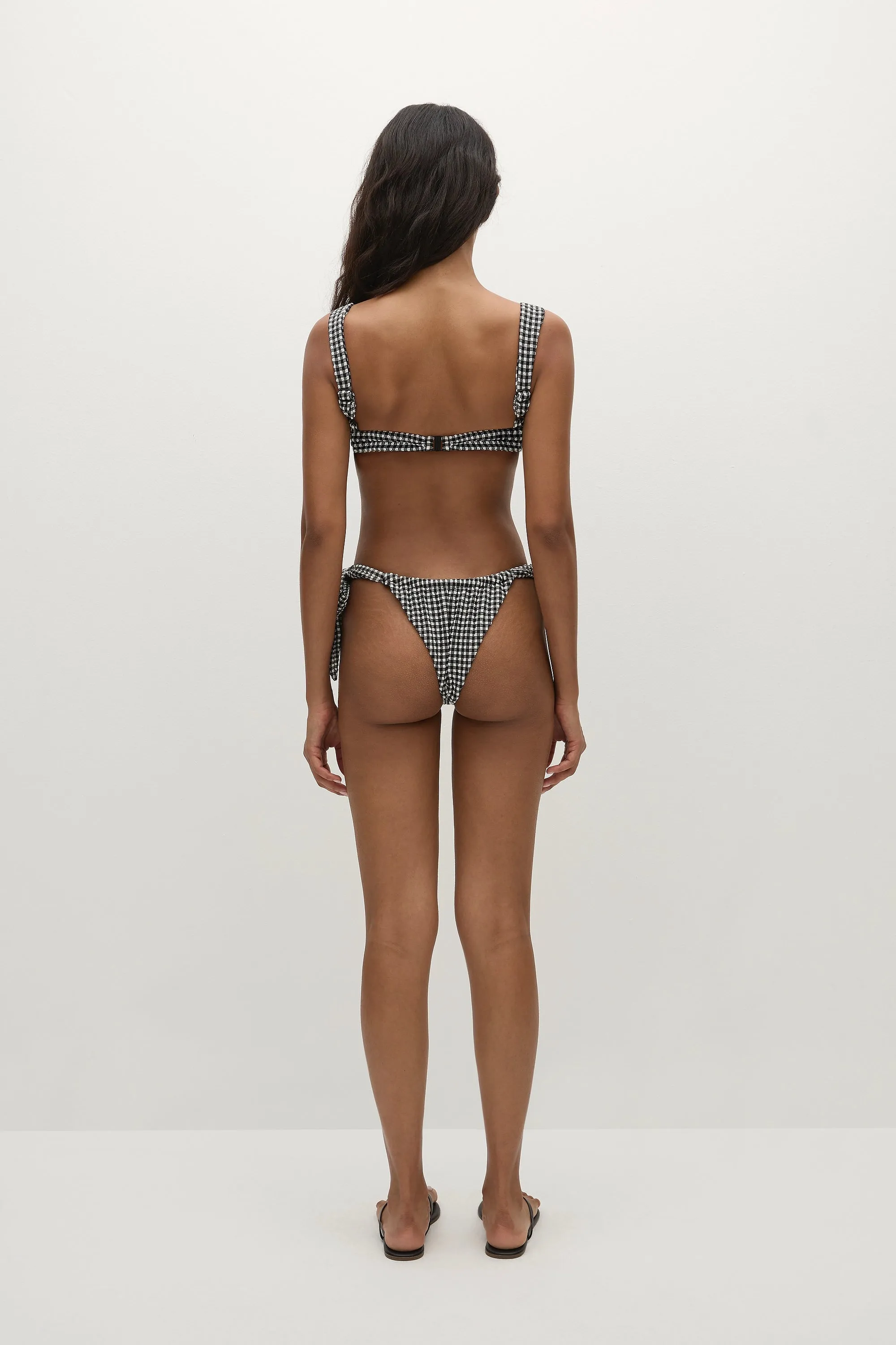Costa Bikini Bottom Seersucker Gingham sold by Faithfull the Brand product image thumbnail 4