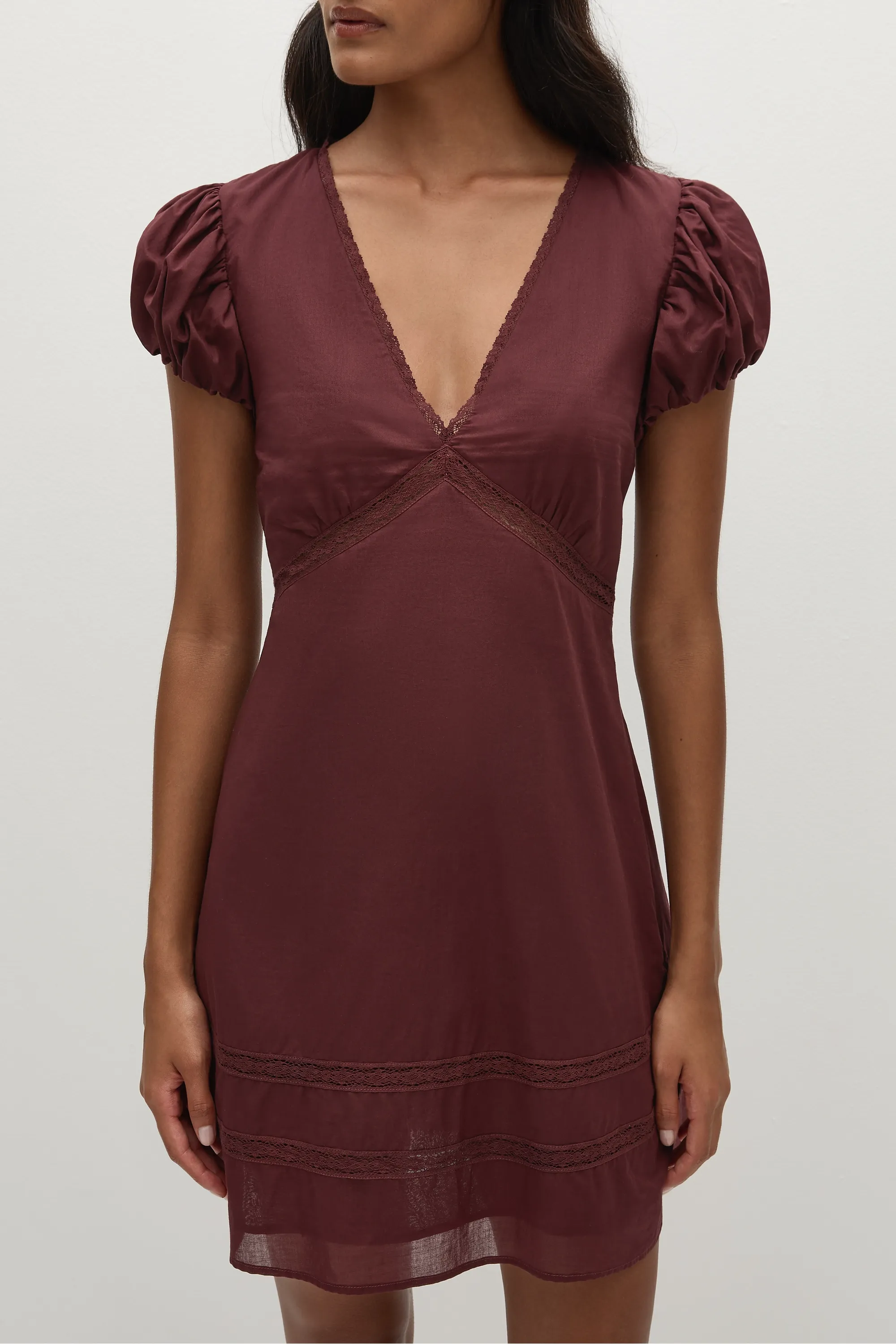 Ulla Mini Dress Bordeaux sold by Faithfull the Brand product image thumbnail 2