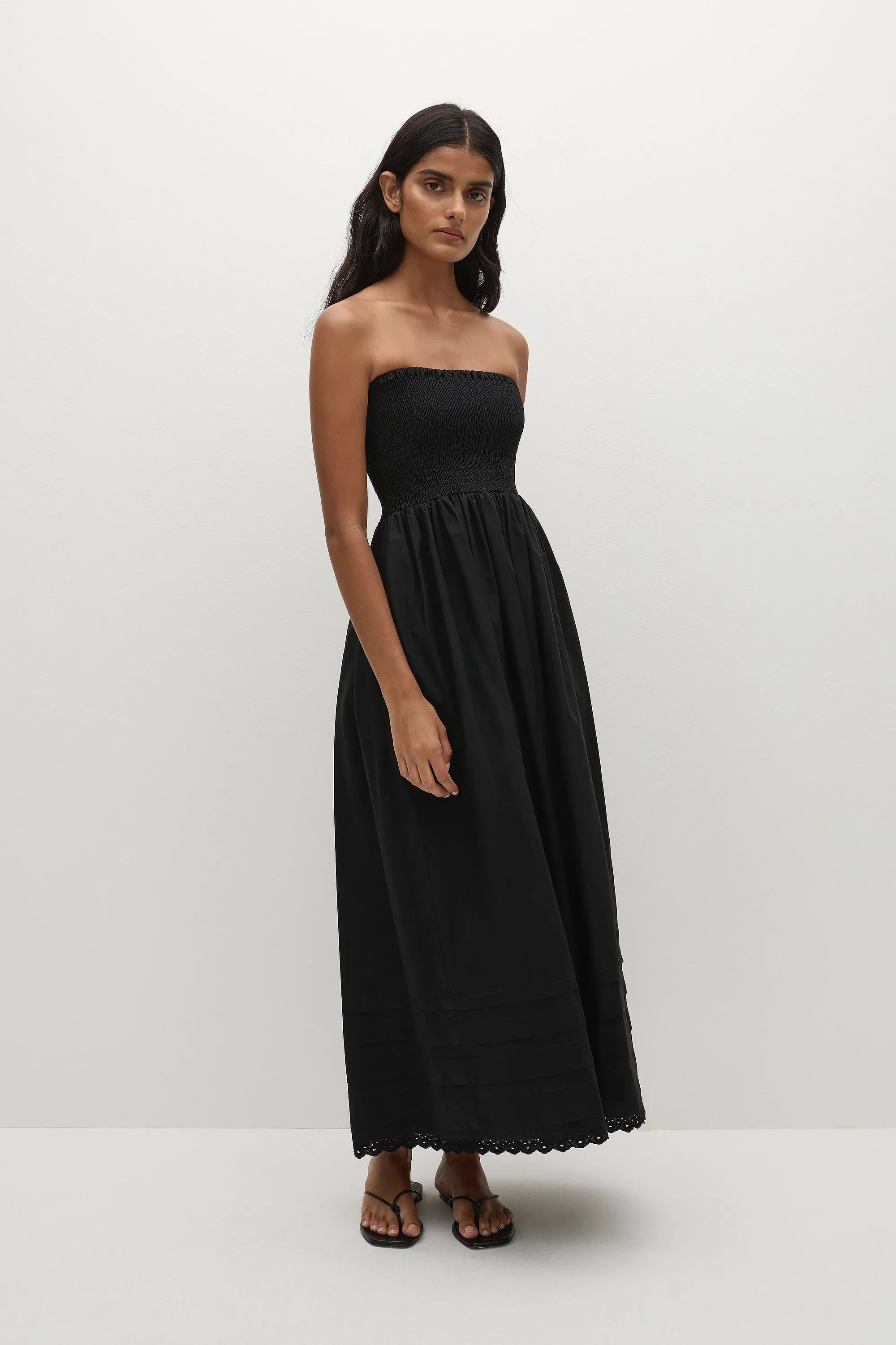 Iben Midi Dress Black sold by Faithfull the Brand product image thumbnail 3