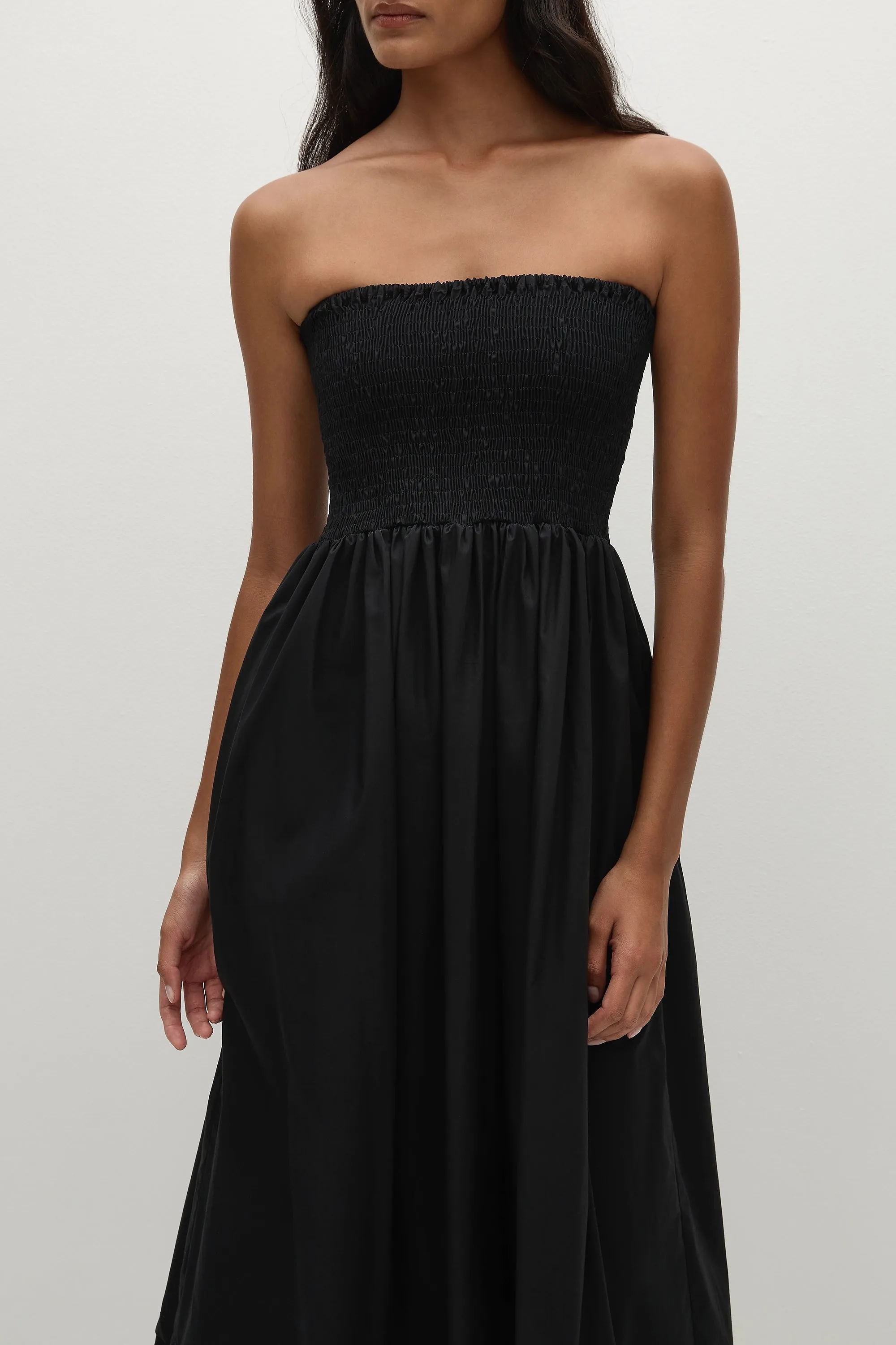Iben Midi Dress Black sold by Faithfull the Brand product image thumbnail 2