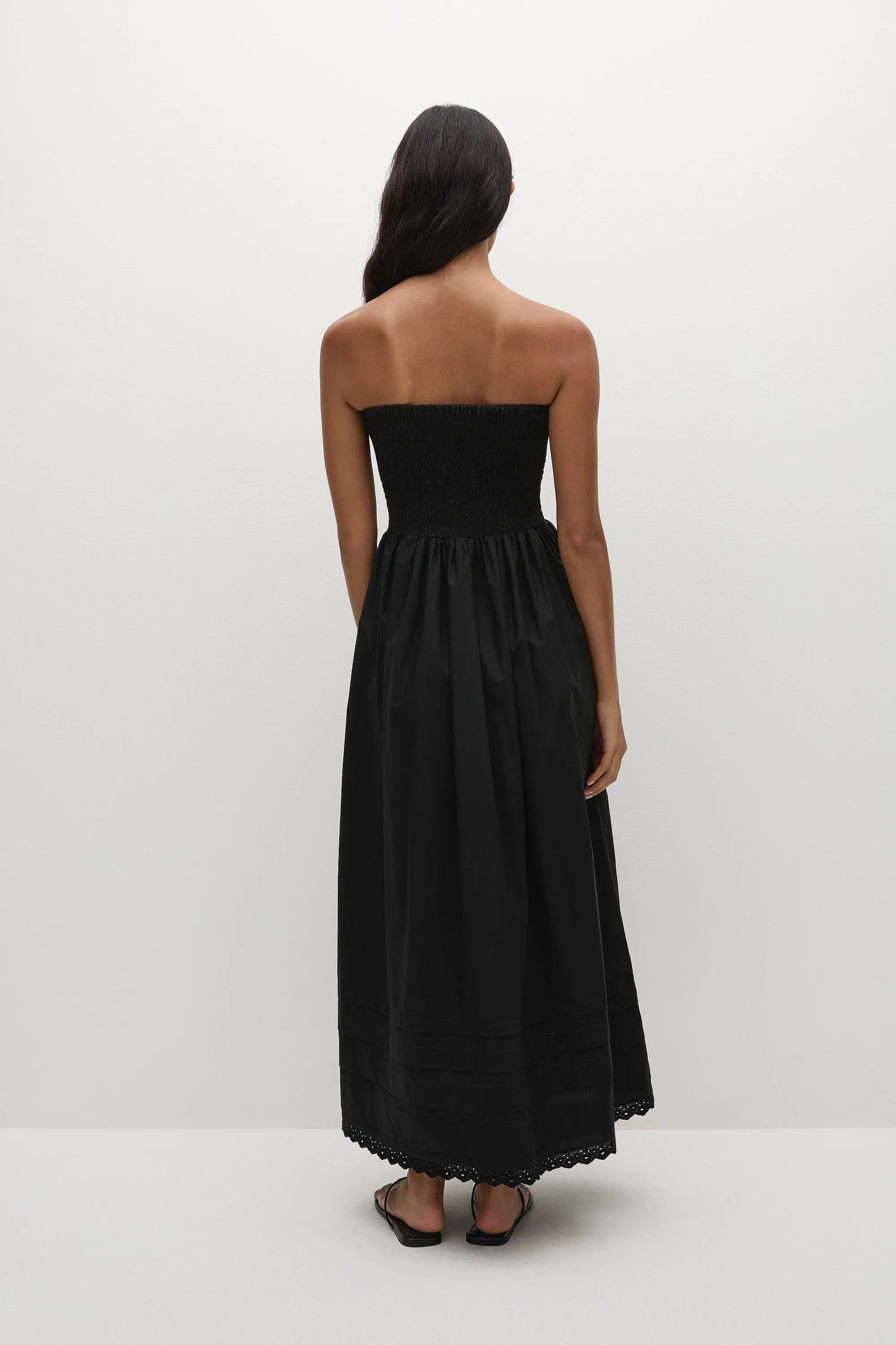 Iben Midi Dress Black sold by Faithfull the Brand product image thumbnail 4