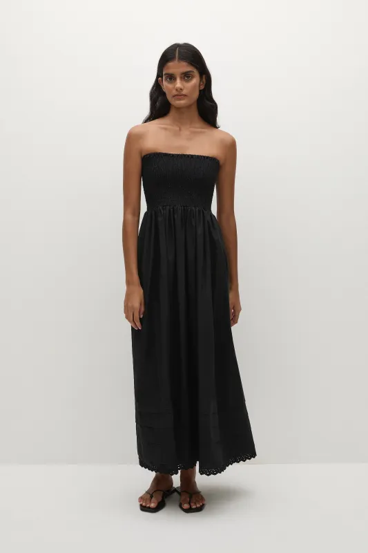Iben Midi Dress Black sold by Faithfull the Brand