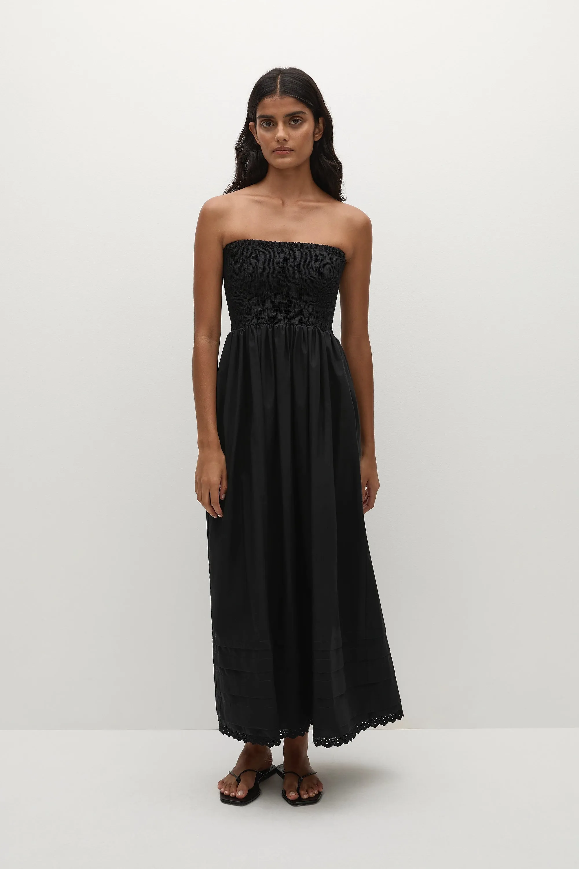 Iben Midi Dress Black sold by Faithfull the Brand