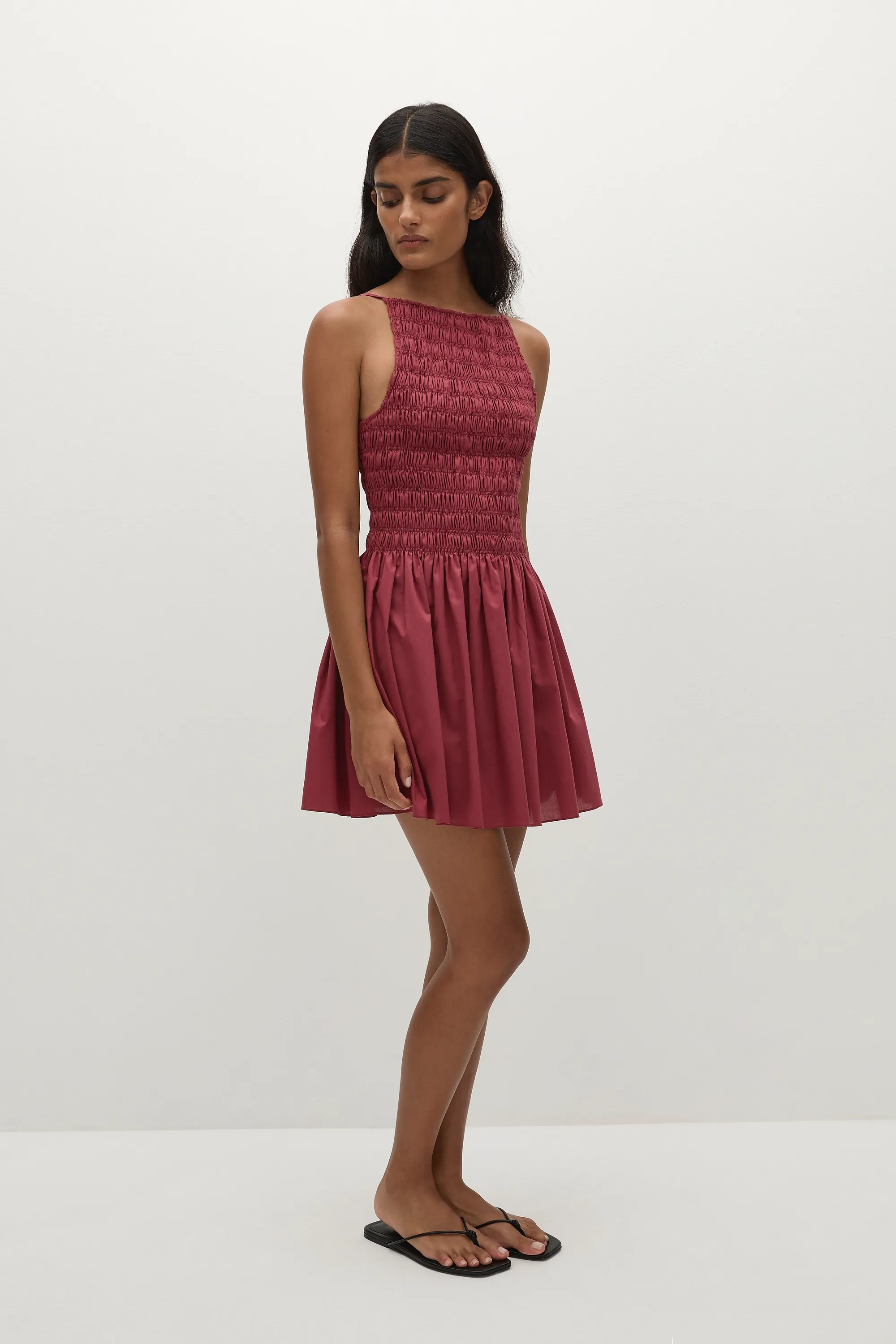 Laia Mini Dress Rhubarb sold by Faithfull the Brand product image thumbnail 3