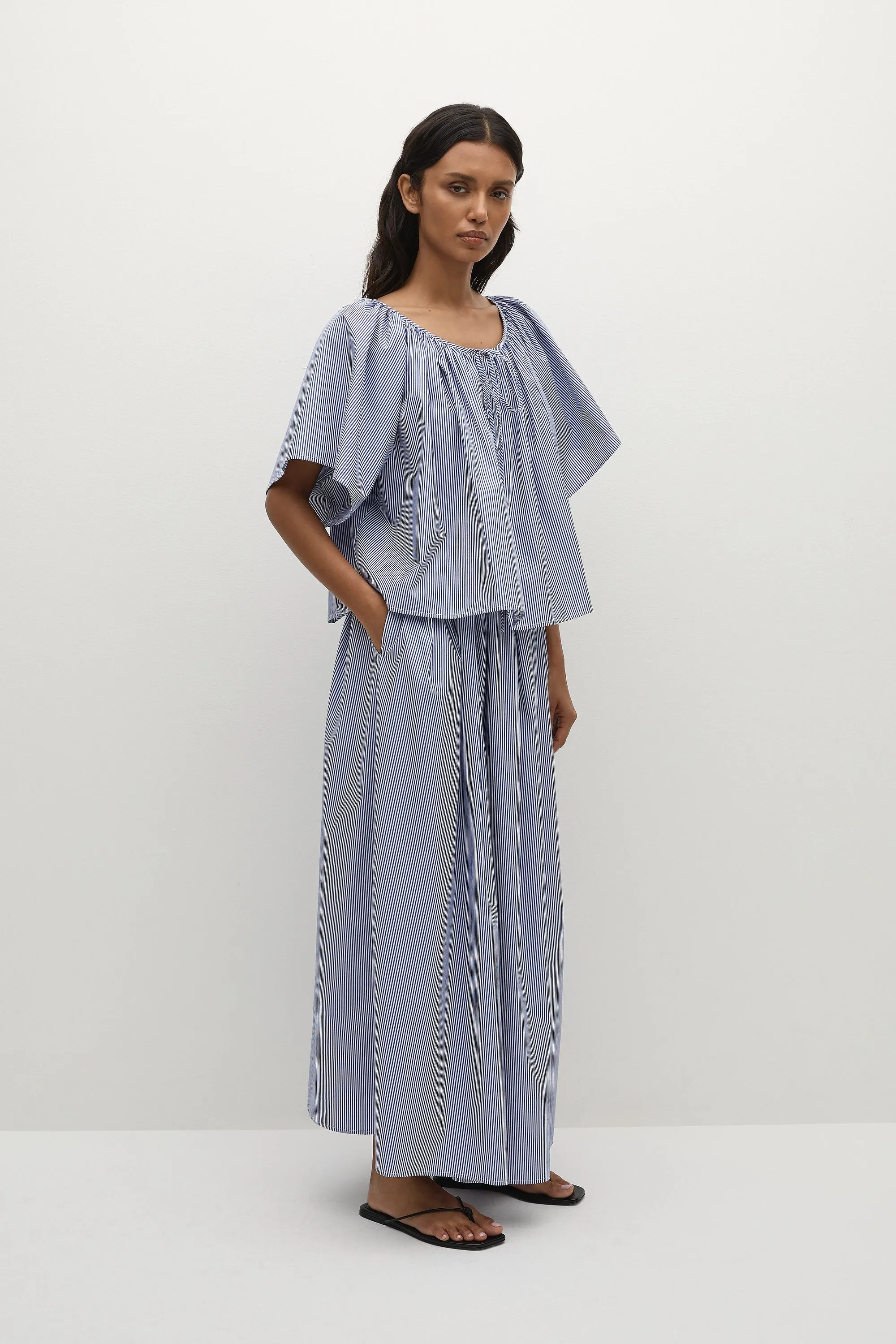 Astrid Skirt Helle Stripe Vintage Navy - Final Sale sold by Faithfull the Brand product image thumbnail 5