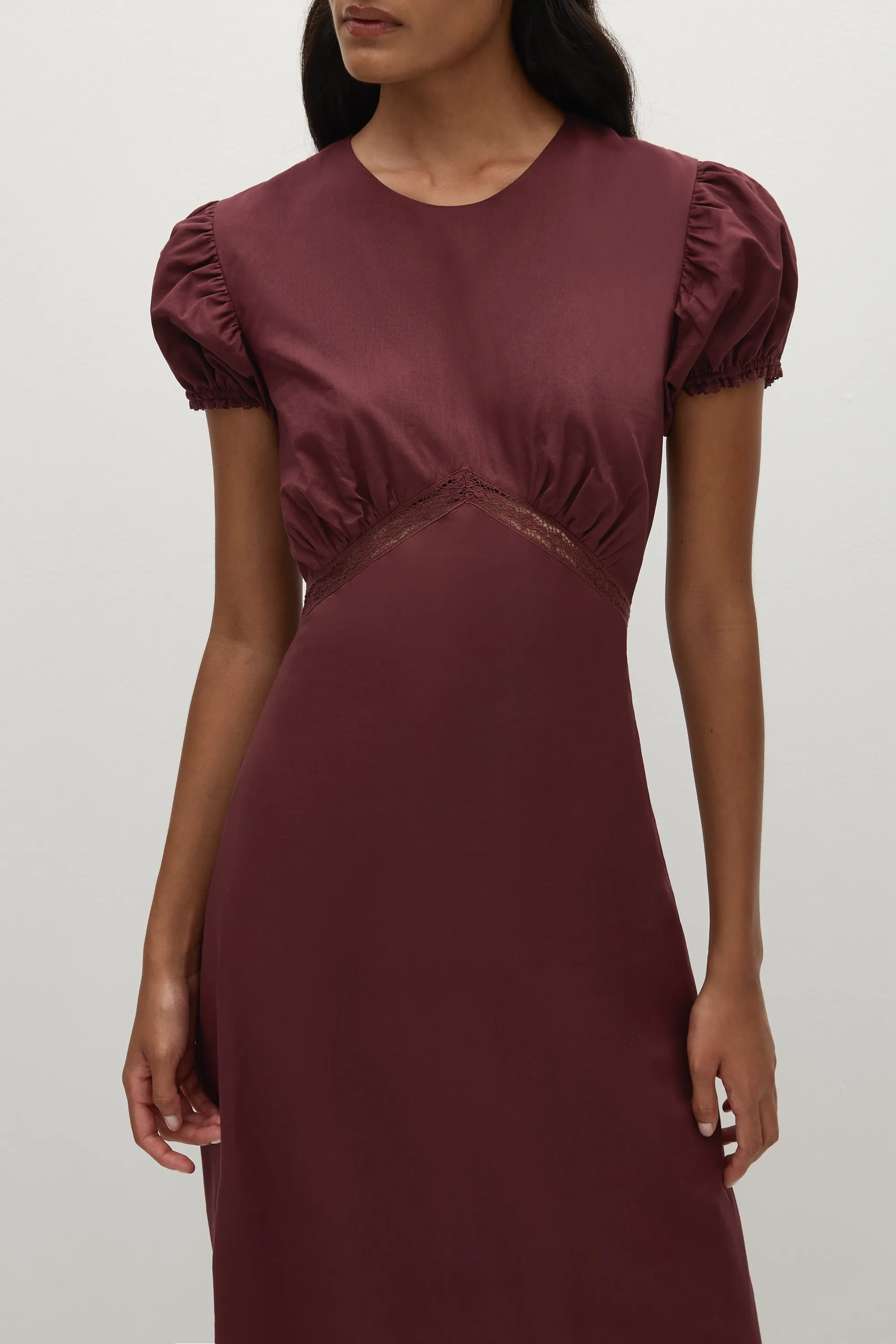 Dagny Midi Dress Bordeaux - Final Sale sold by Faithfull the Brand product image thumbnail 2