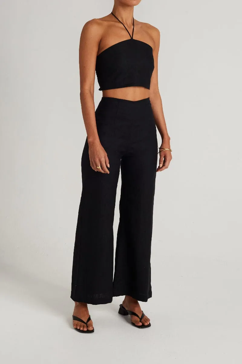 Ottavio Pants Plain Black - Final Sale sold by Faithfull the Brand product image thumbnail 3