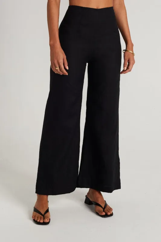 Ottavio Pants Plain Black - Final Sale sold by Faithfull the Brand
