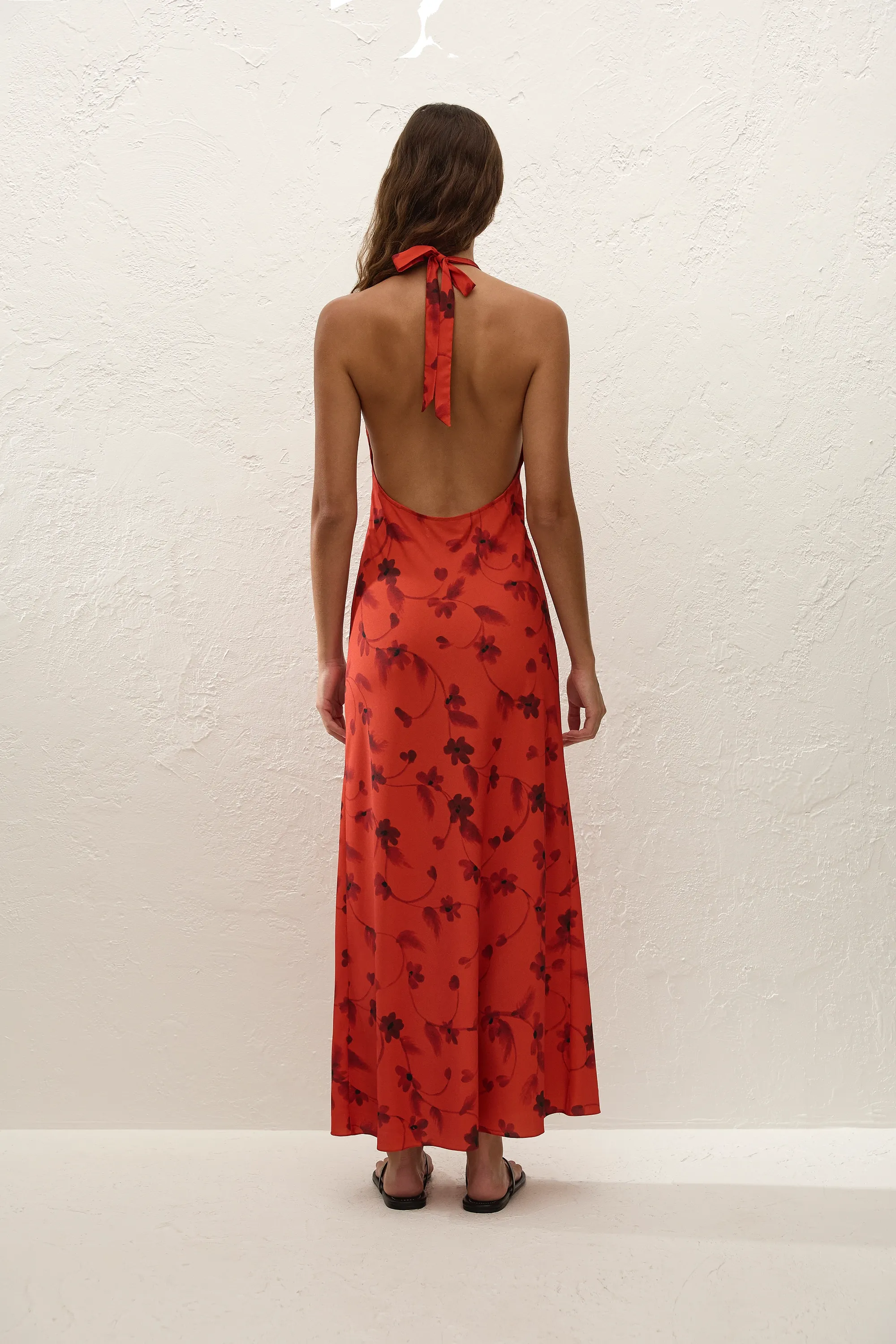 Rosa Maxi Dress Pirazzo Floral Rosso sold by Faithfull the Brand product image thumbnail 4