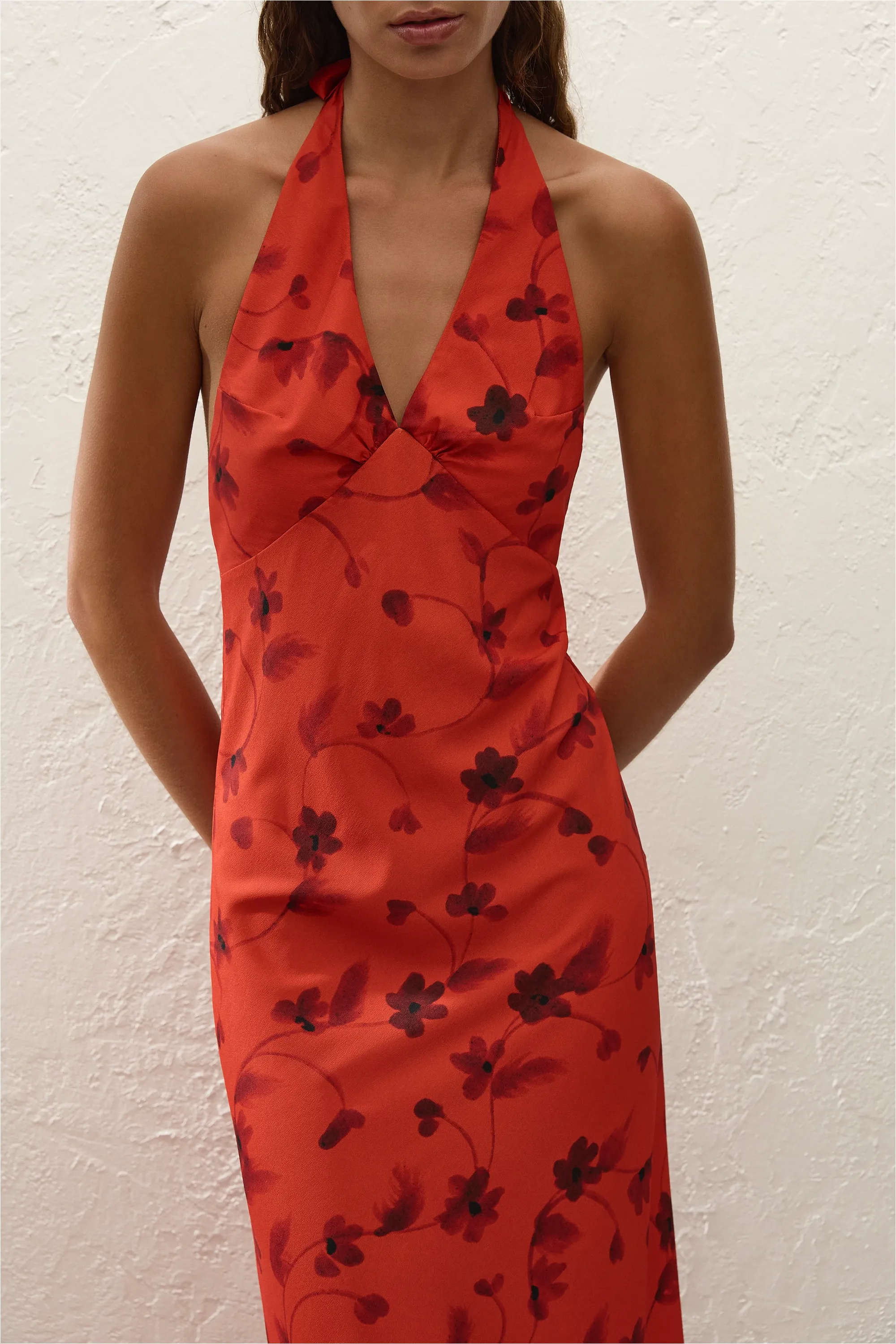 Rosa Maxi Dress Pirazzo Floral Rosso sold by Faithfull the Brand product image thumbnail 2