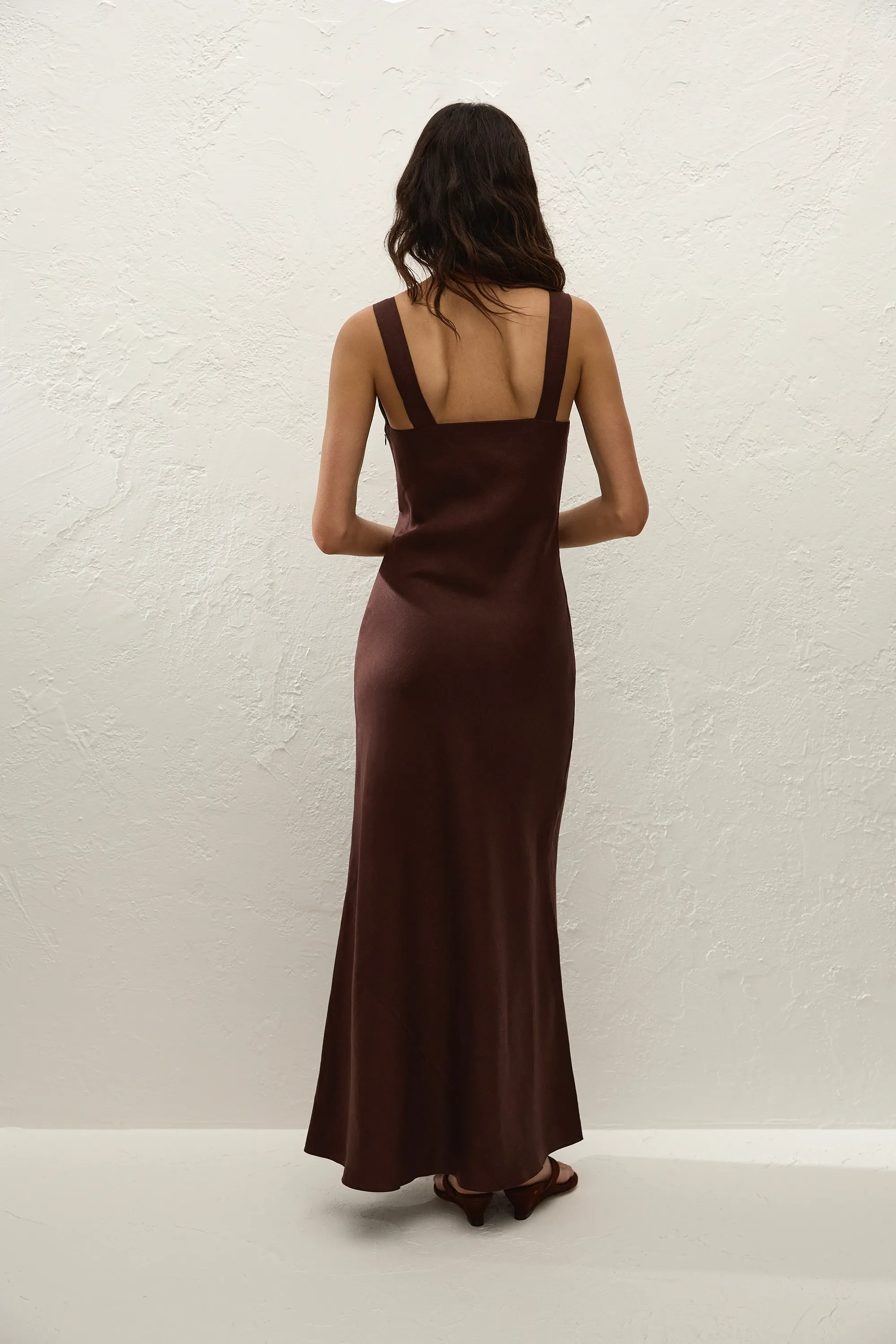 Paloma Maxi Dress Carob sold by Faithfull the Brand product image thumbnail 4