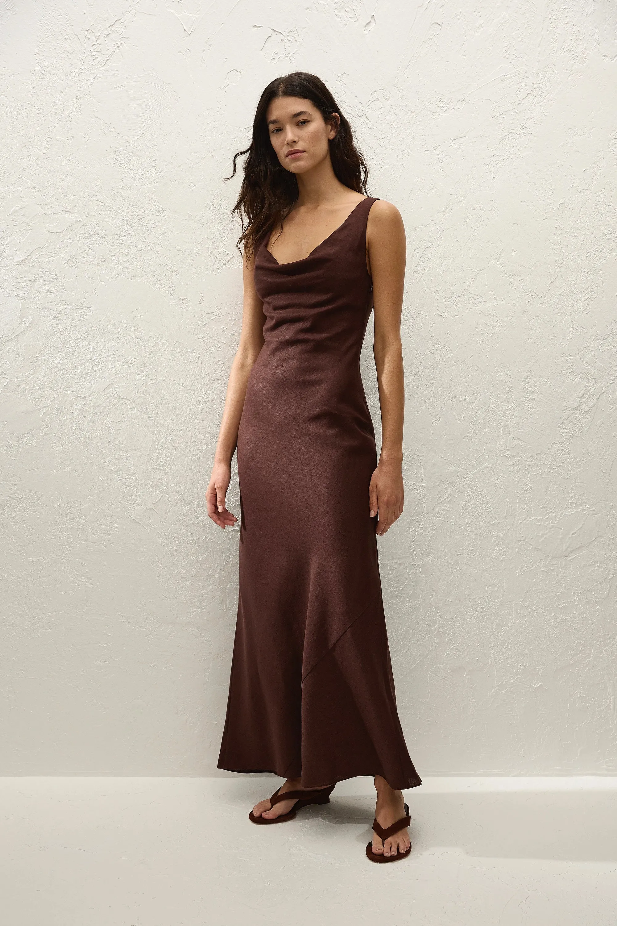 Paloma Maxi Dress Carob sold by Faithfull the Brand product image thumbnail 3