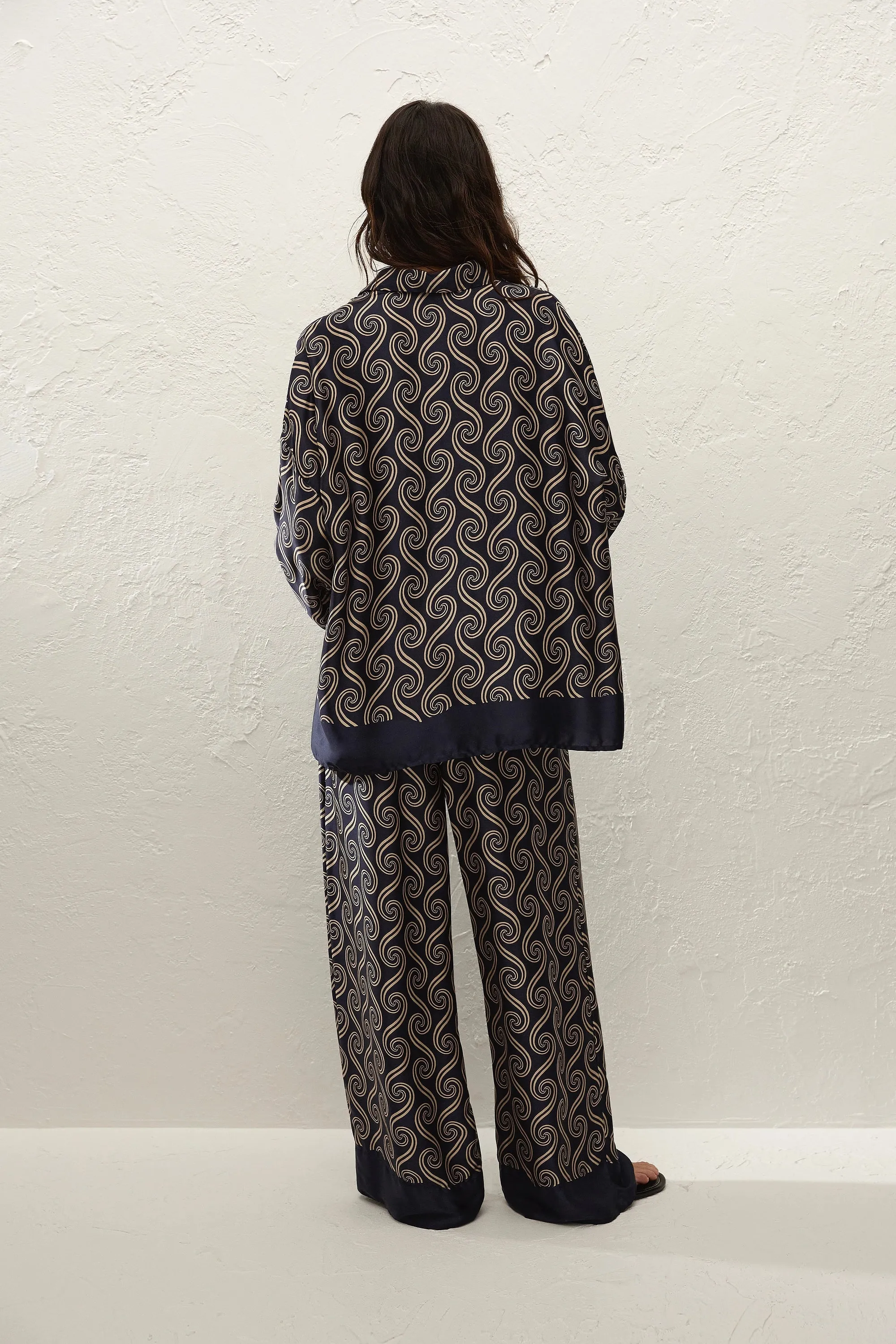 Cora Shirt Juanita Swirl Indigo sold by Faithfull the Brand product image thumbnail 4