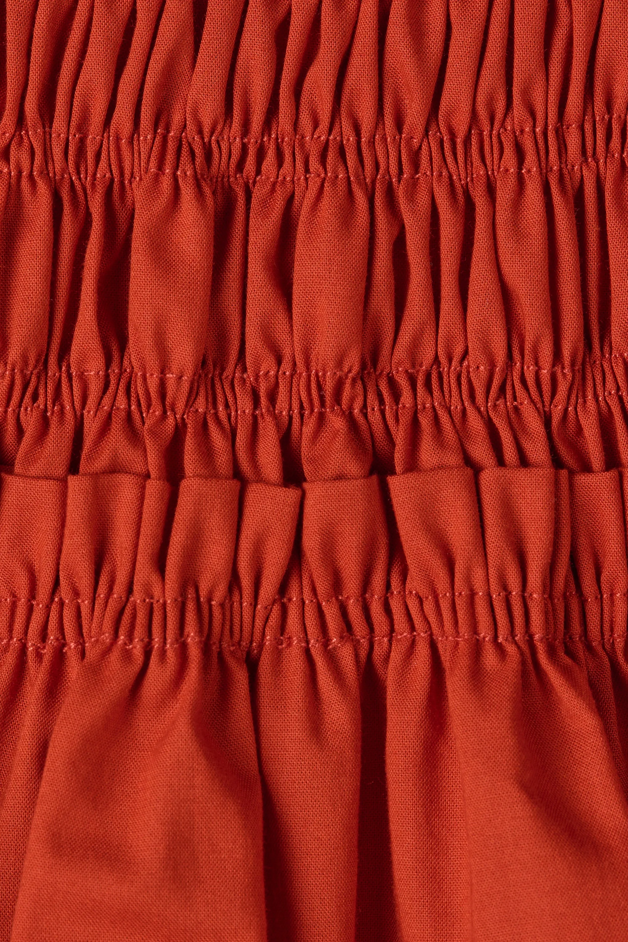 Olas Midi Dress Dusty Tomato sold by Faithfull the Brand product image thumbnail 5