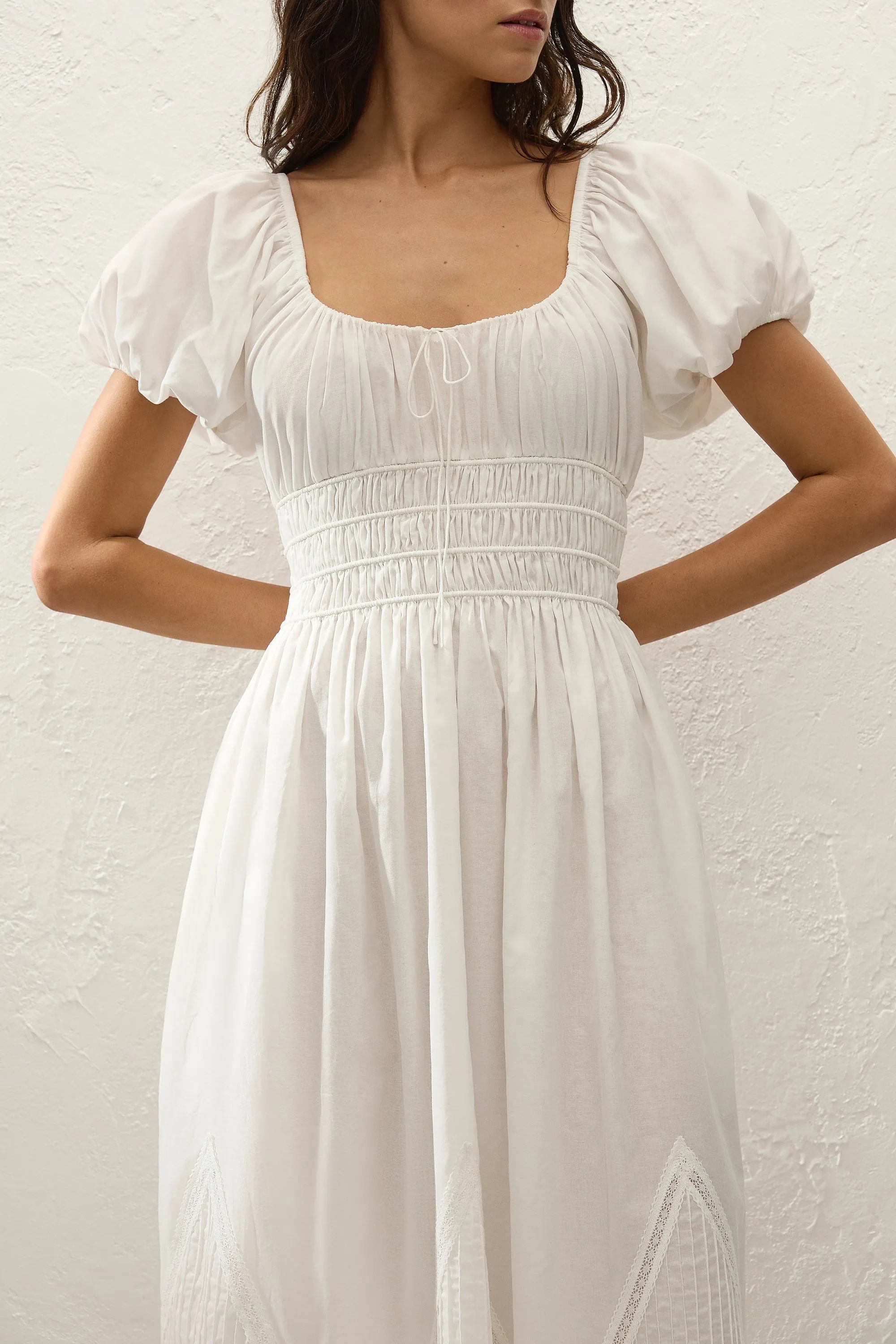 Sunniva Midi Dress White sold by Faithfull the Brand product image thumbnail 2