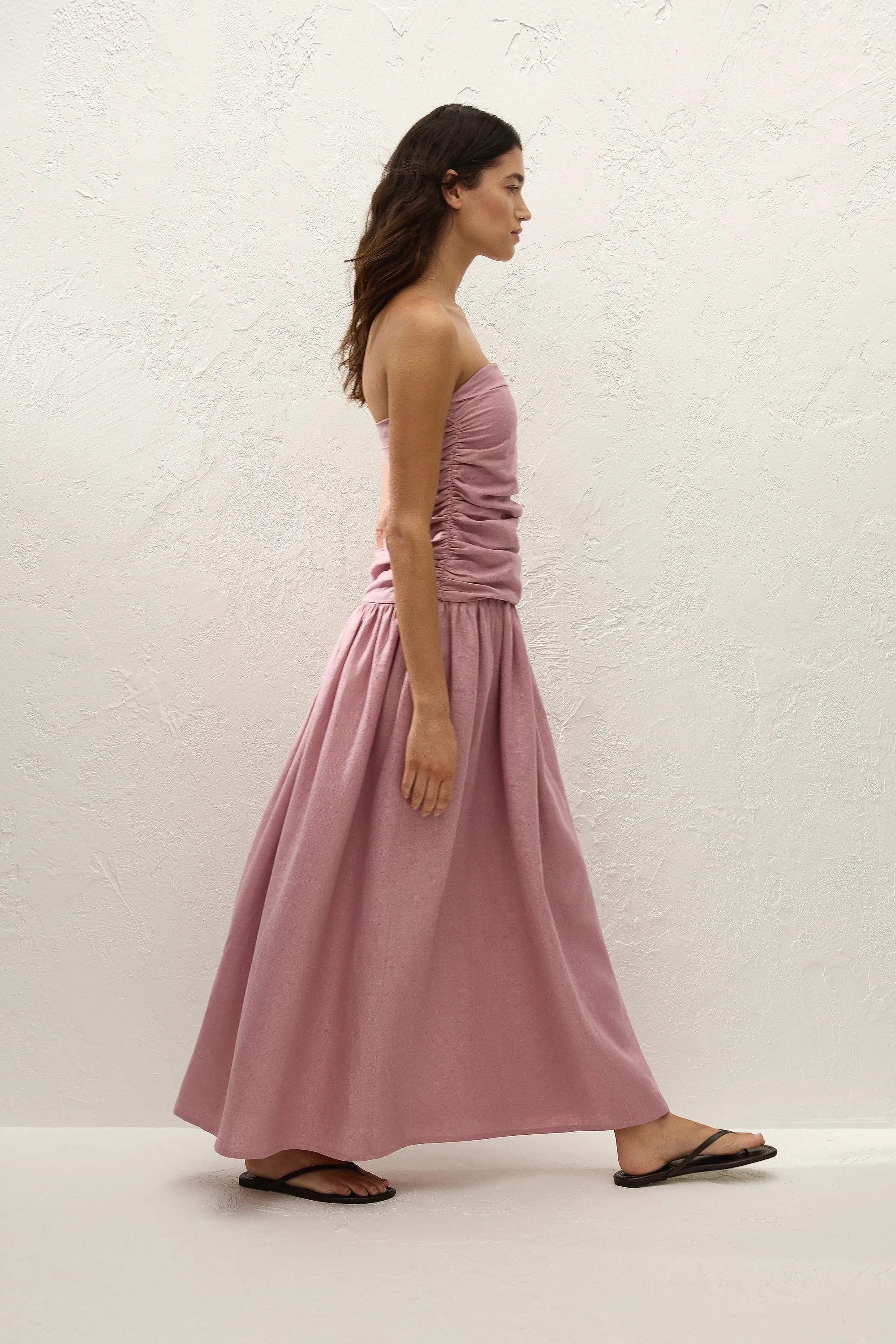 Sacha Maxi Dress Dusty Mauve sold by Faithfull the Brand product image thumbnail 4