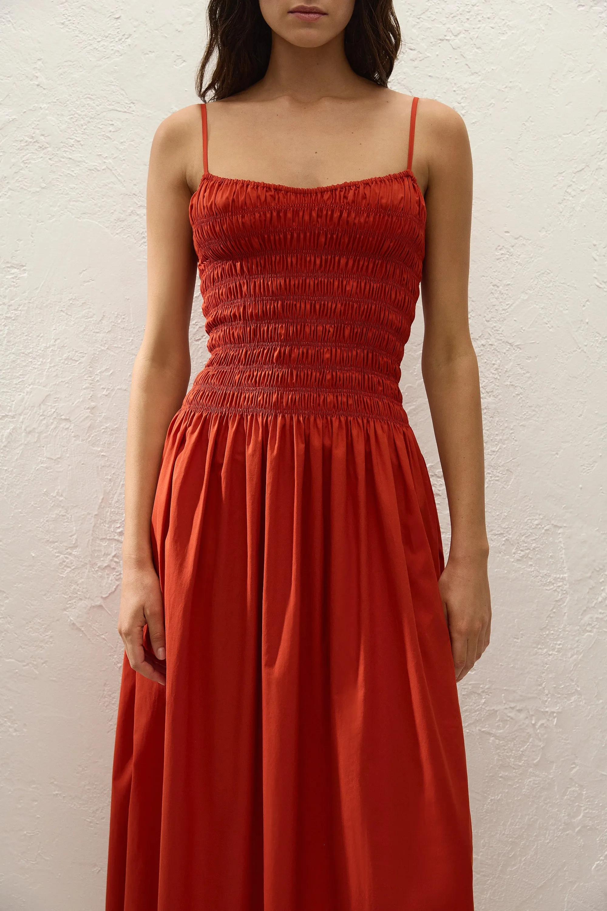 Araceli Maxi Dress Dusty Tomato sold by Faithfull the Brand product image thumbnail 3