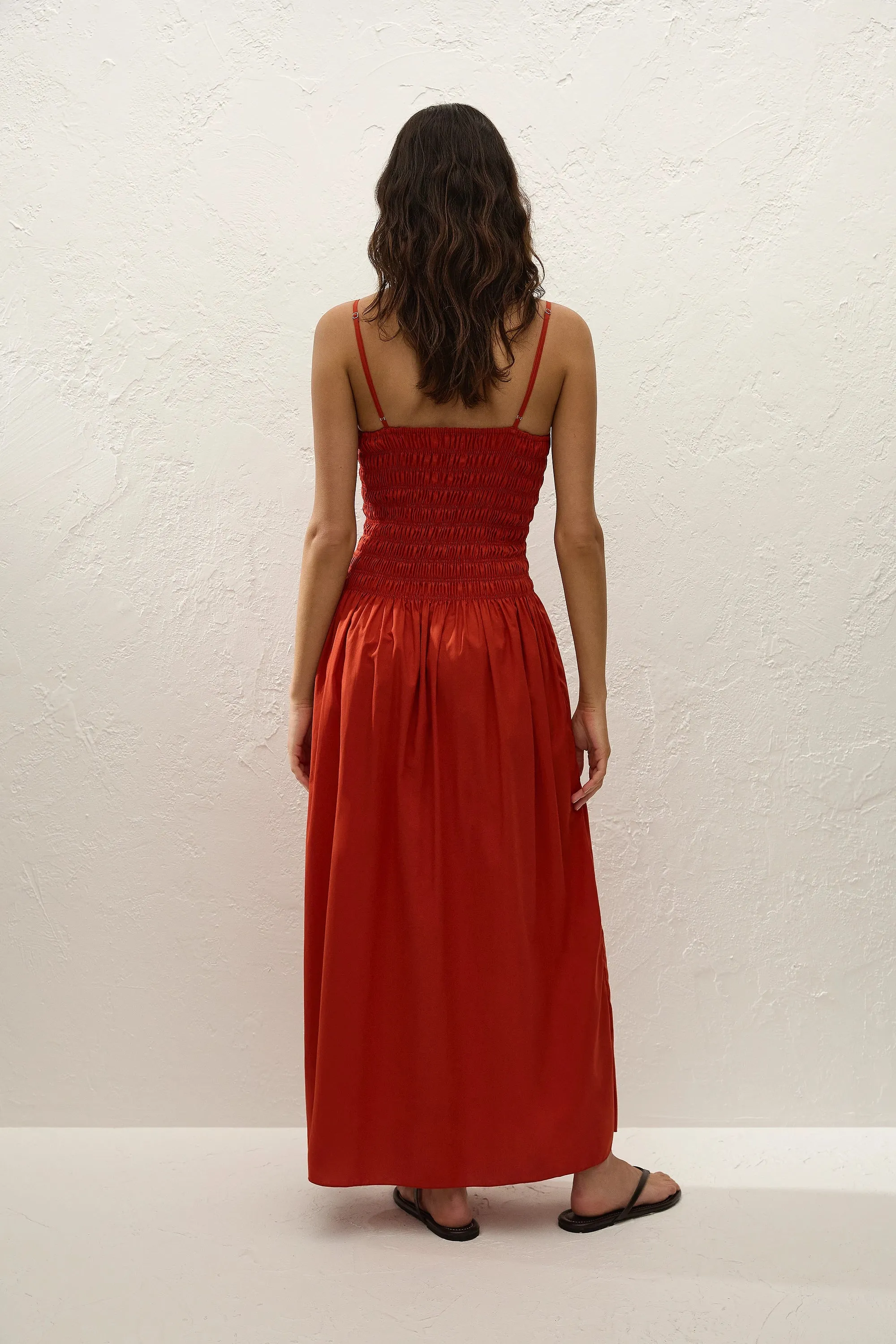Araceli Maxi Dress Dusty Tomato sold by Faithfull the Brand product image thumbnail 5