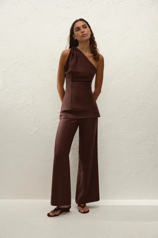 Syna Pant Carob sold by Faithfull the Brand