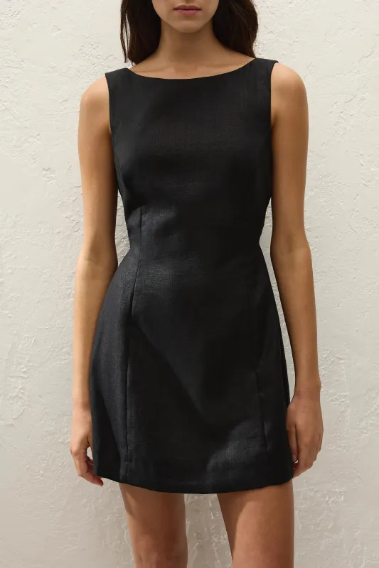 Sofia Mini Dress Black sold by Faithfull the Brand