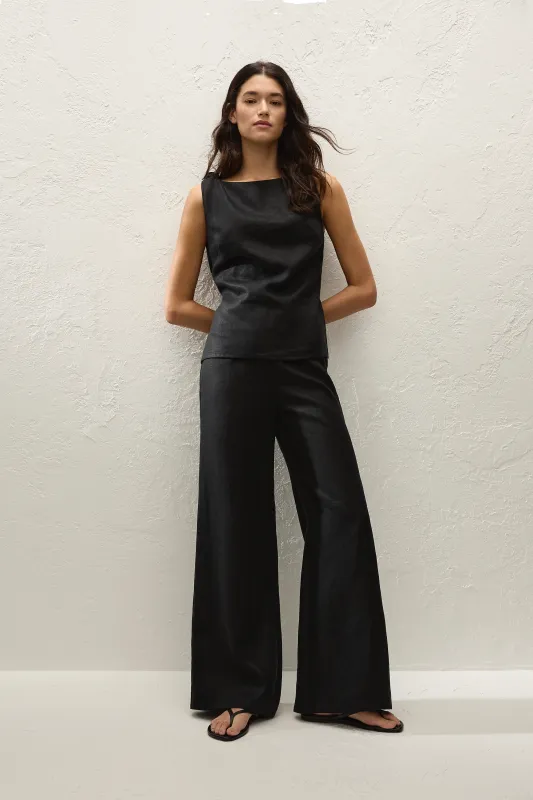 Syna Pant Black sold by Faithfull the Brand