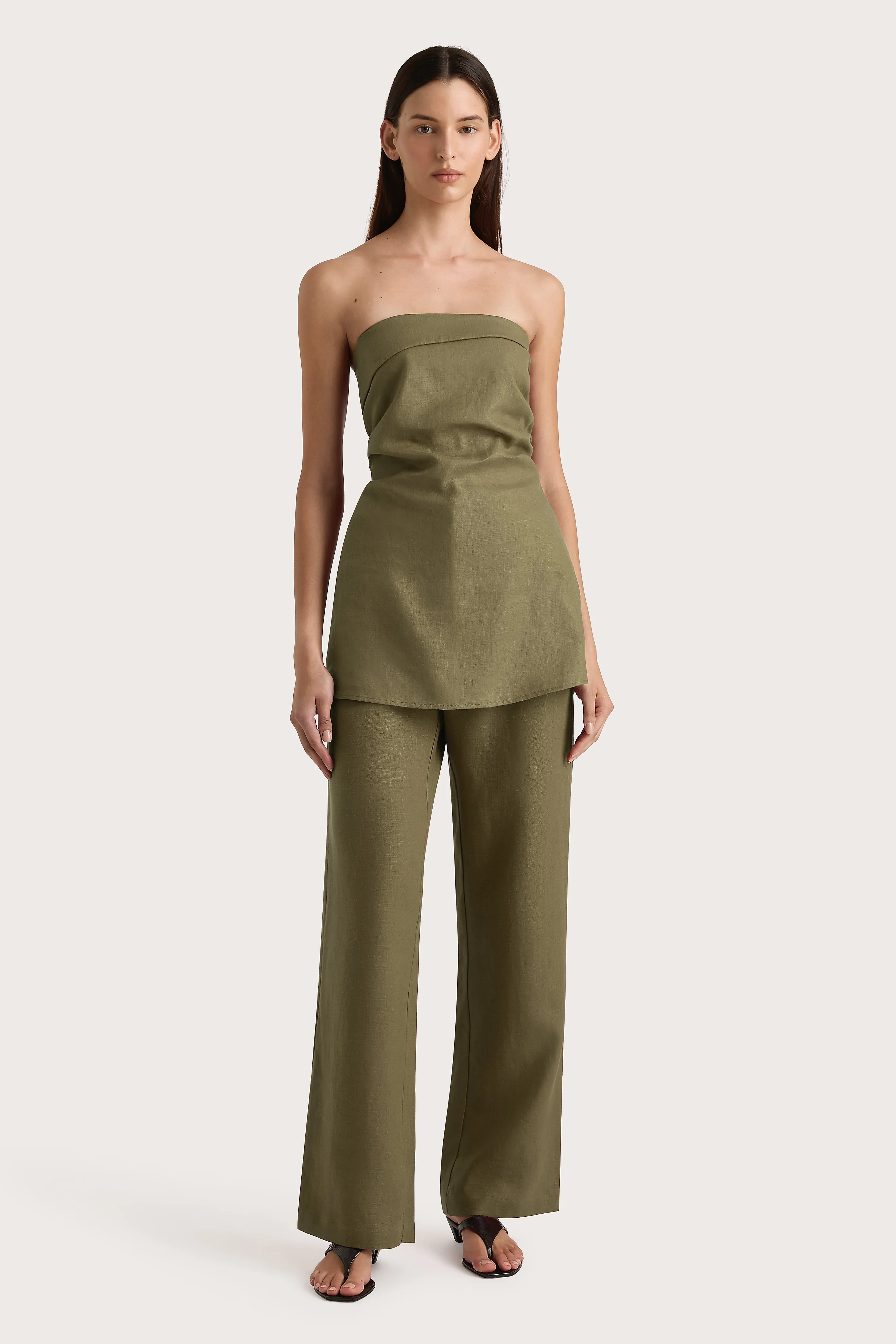 Lulea Pant Khaki - Final Sale sold by Faithfull the Brand