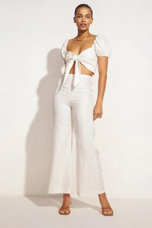 Ottavio Pants Plain Egg Shell - Final Sale sold by Faithfull the Brand