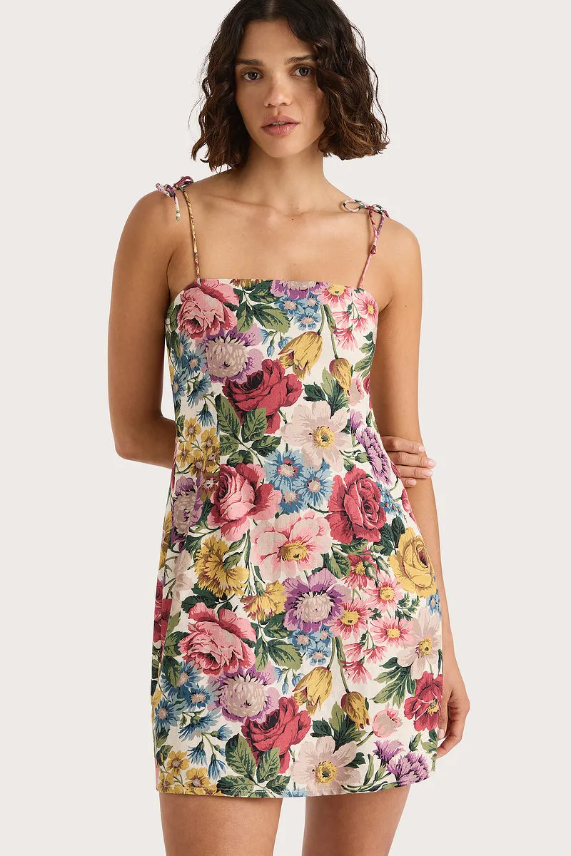 Ysla Mini Dress Colette Floral Multi - Final Sale sold by Faithfull the Brand product image thumbnail 2