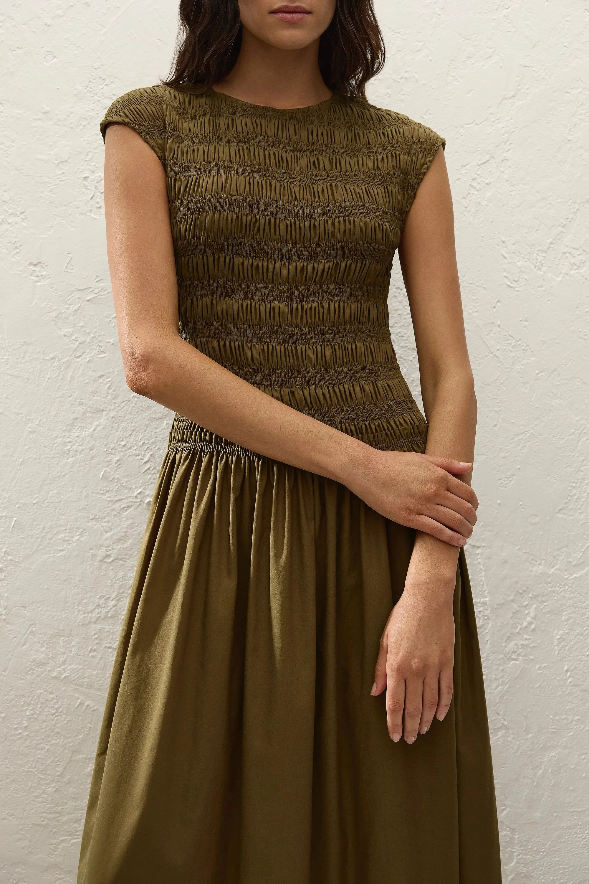 Ale Midi Dress Olive sold by Faithfull the Brand product image thumbnail 2