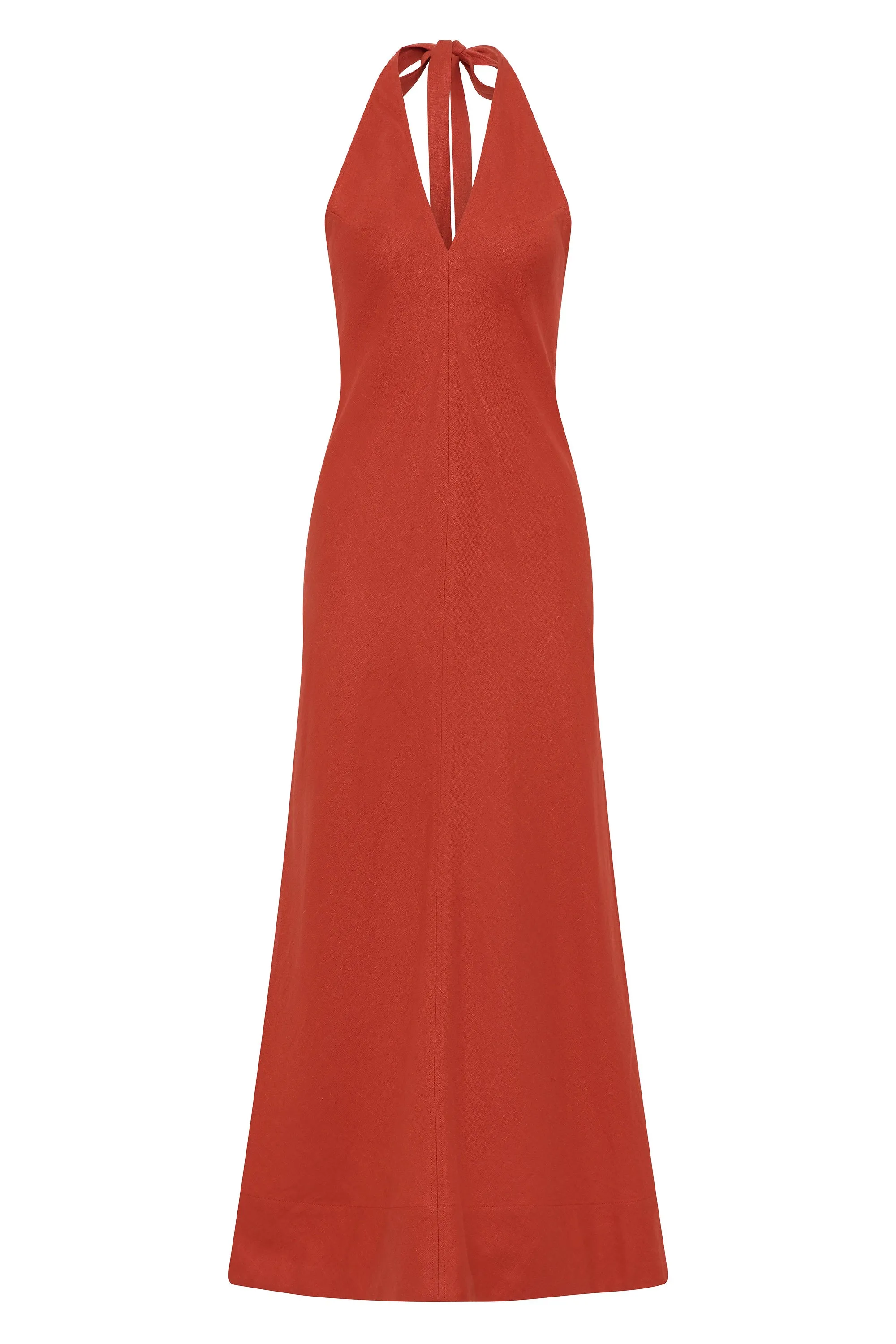 Amara Midi Dress Dusty Tomato sold by Faithfull the Brand product image thumbnail 5