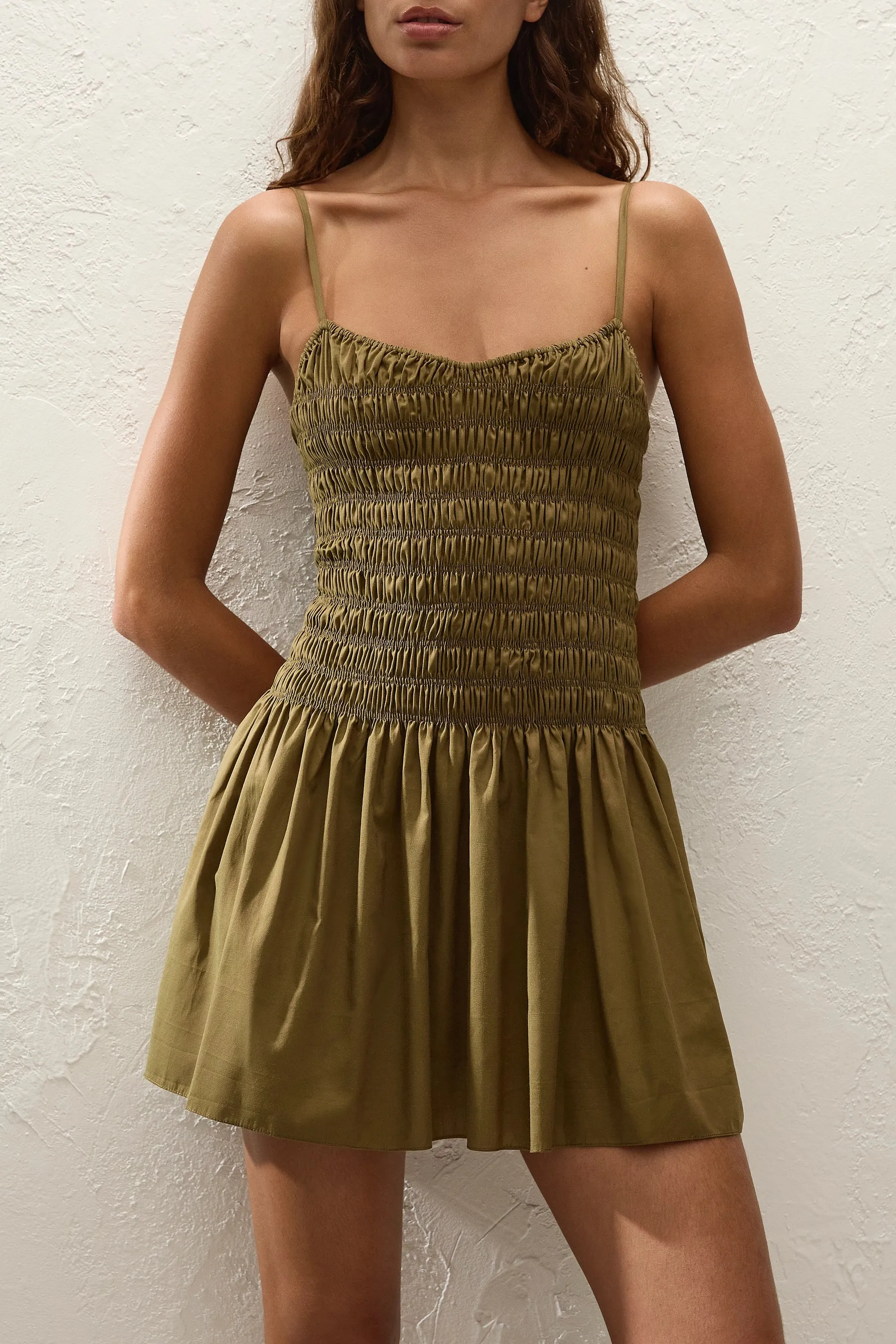 Araceli Mini Dress Olive sold by Faithfull the Brand product image thumbnail 2