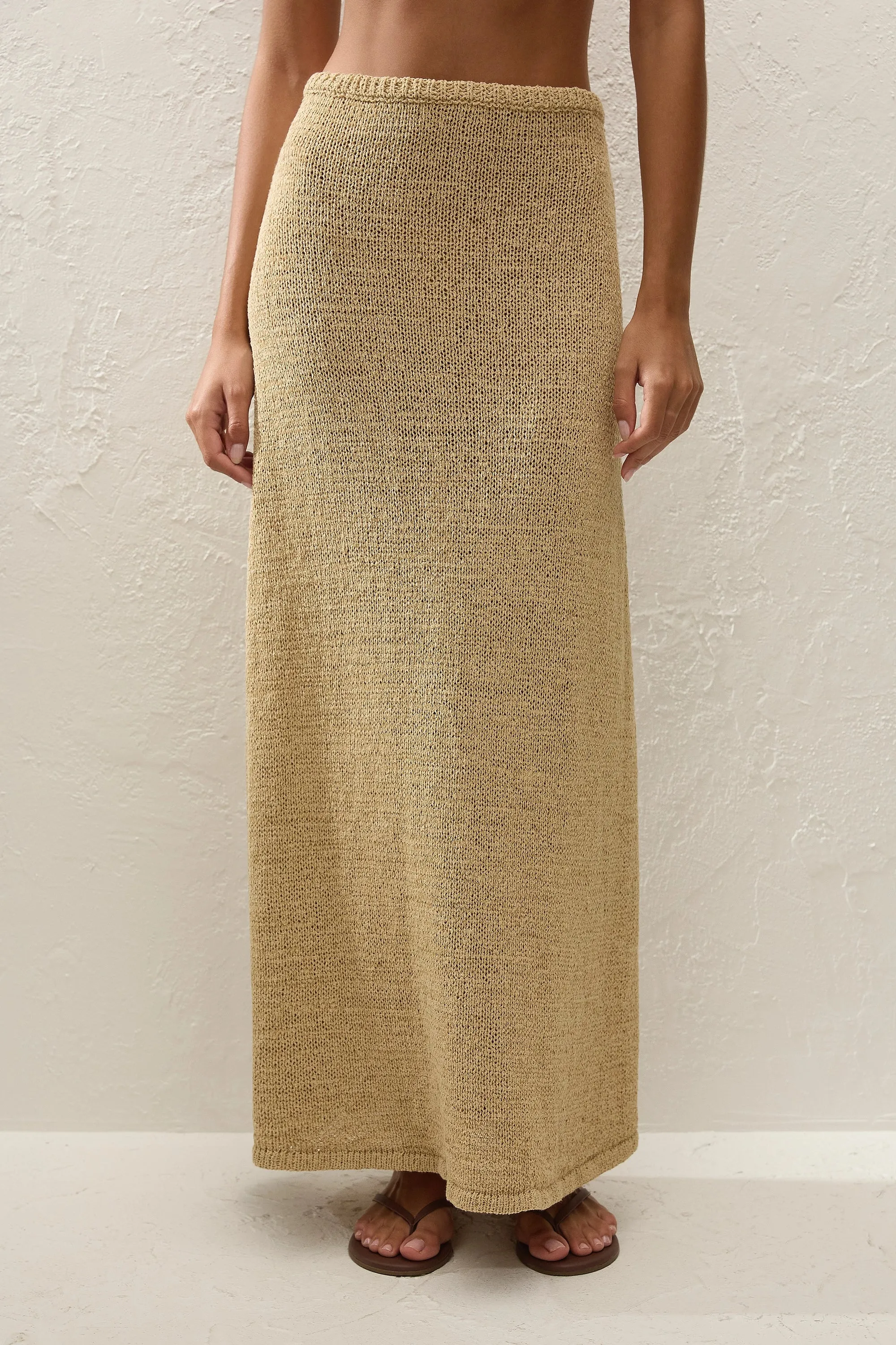 Micah Skirt Wheat sold by Faithfull the Brand product image thumbnail 2