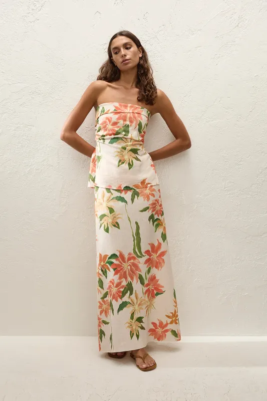 Martina Maxi Skirt Jardines Floral sold by Faithfull the Brand