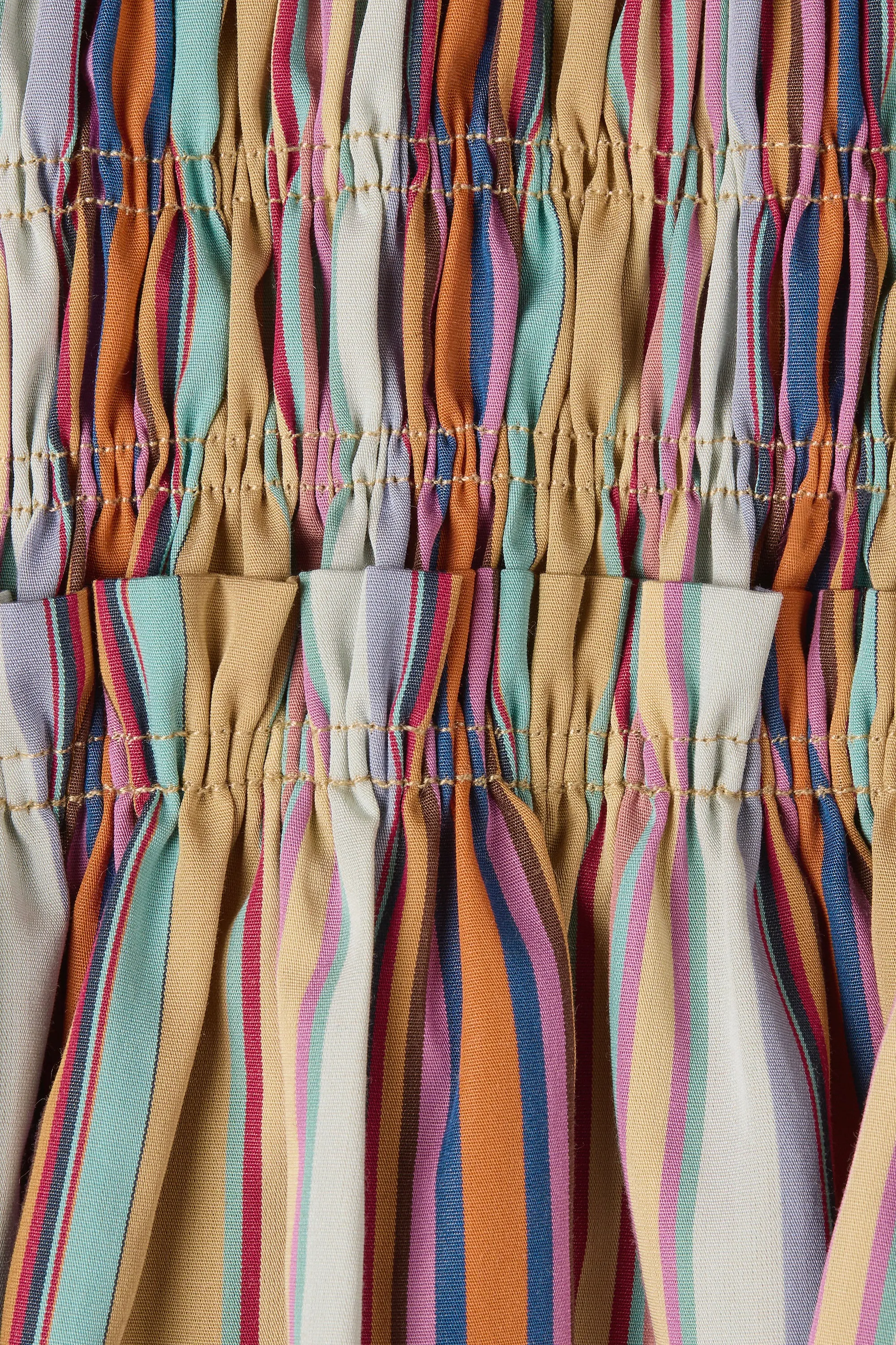 Anniken Maxi Dress Agua Stripe Mustard sold by Faithfull the Brand product image thumbnail 5