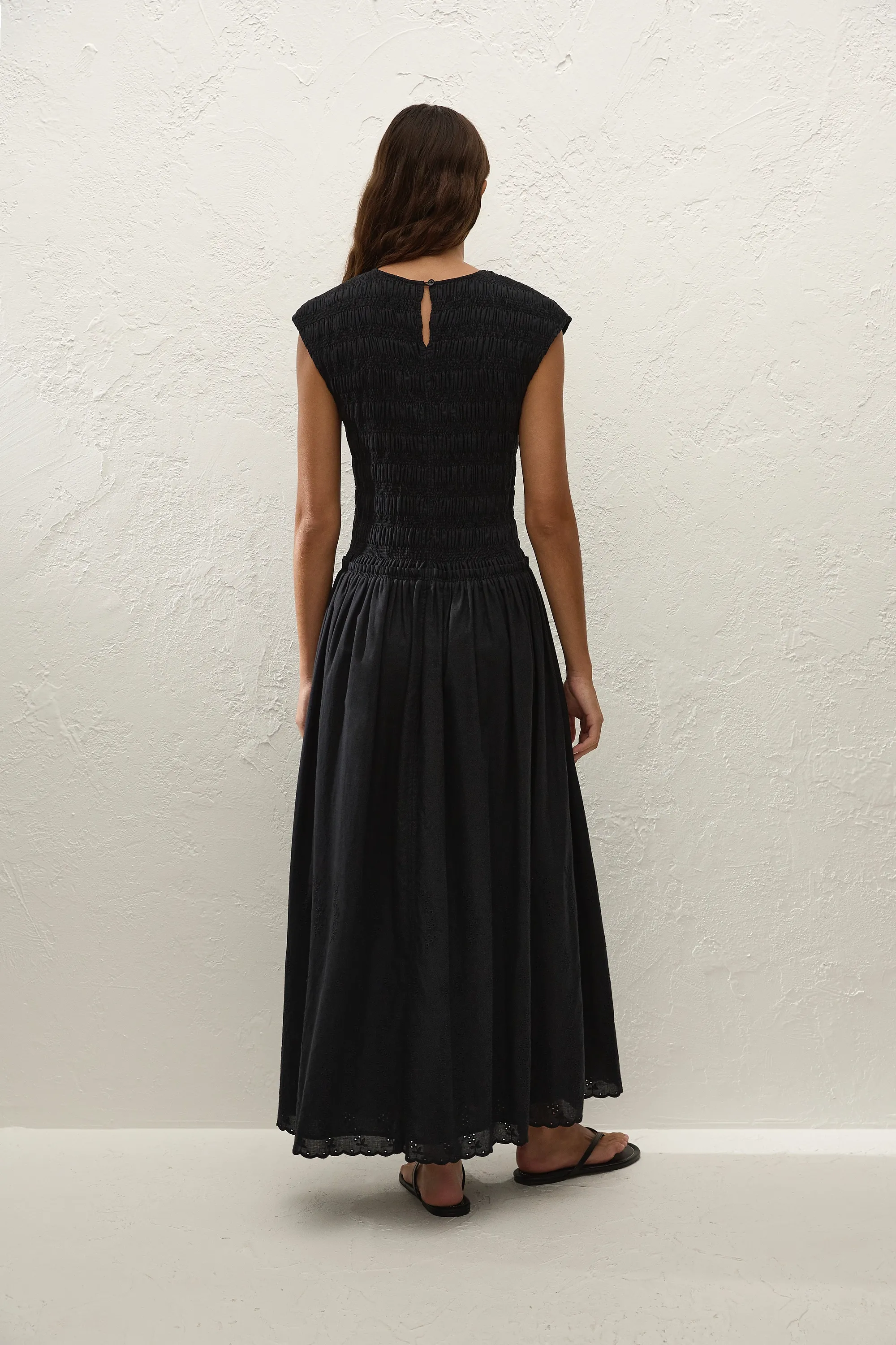 Flavia Maxi Dress Julyeta Broderie Black sold by Faithfull the Brand product image thumbnail 4