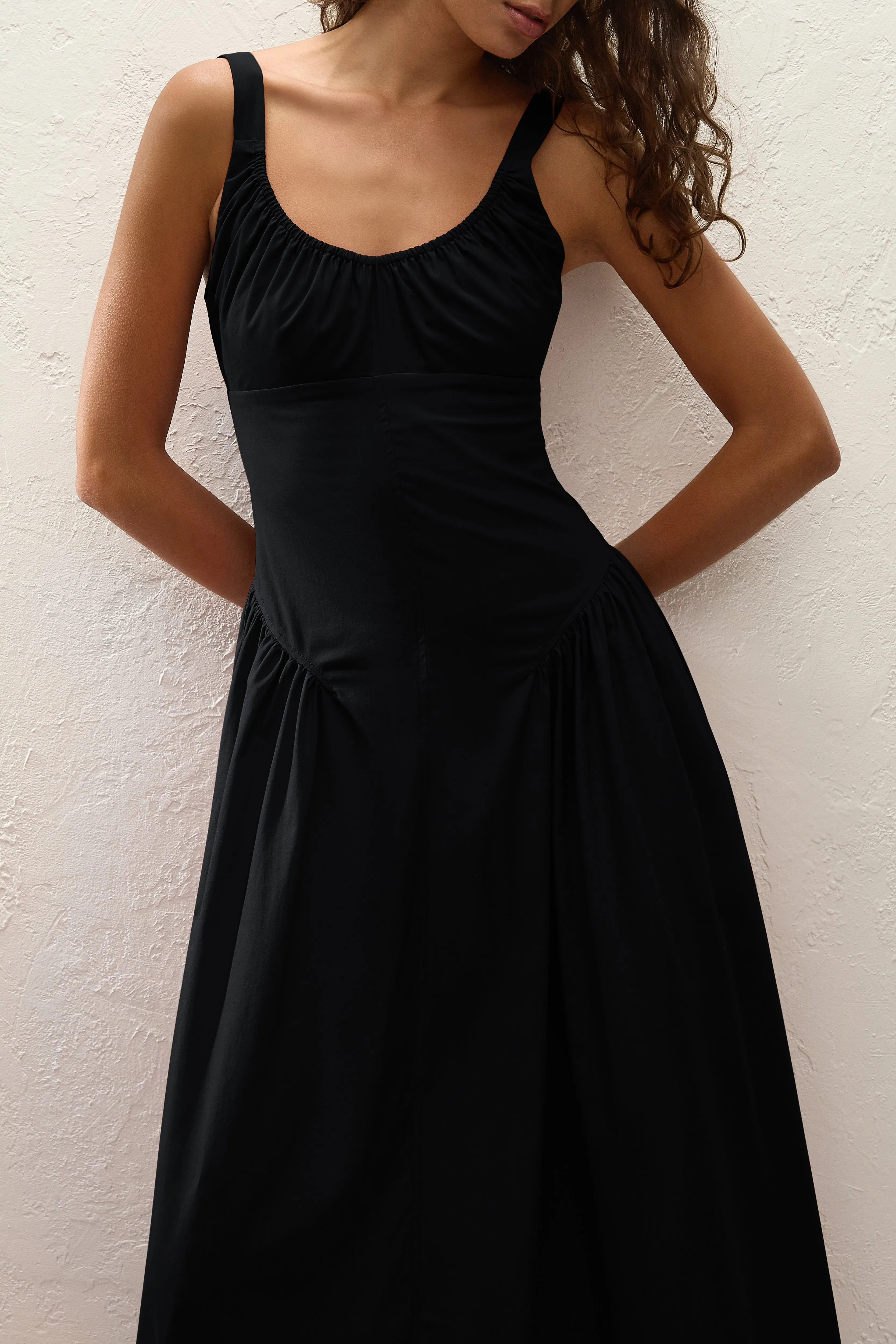 Olas Midi Dress Black sold by Faithfull the Brand product image thumbnail 2