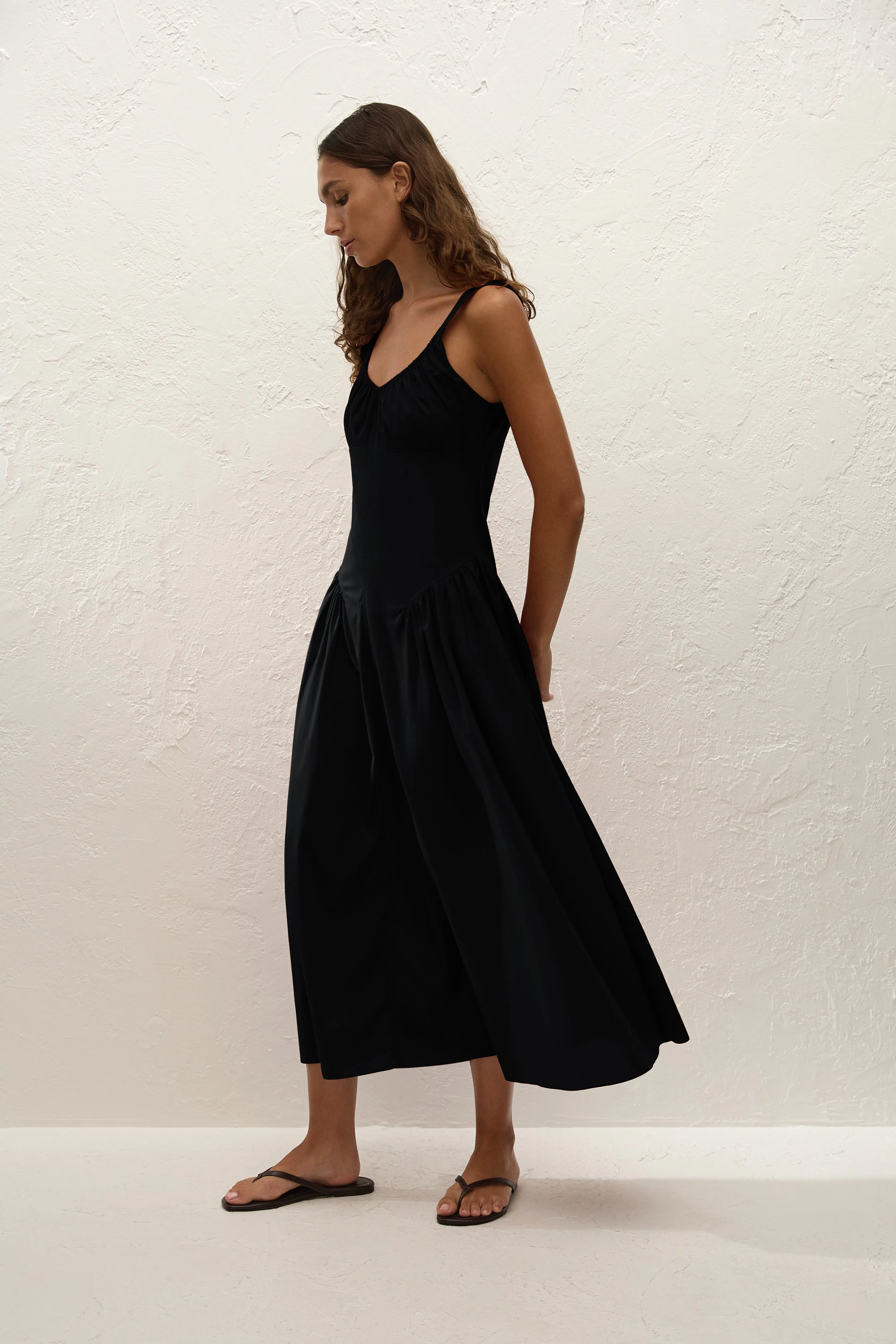 Olas Midi Dress Black sold by Faithfull the Brand product image thumbnail 3