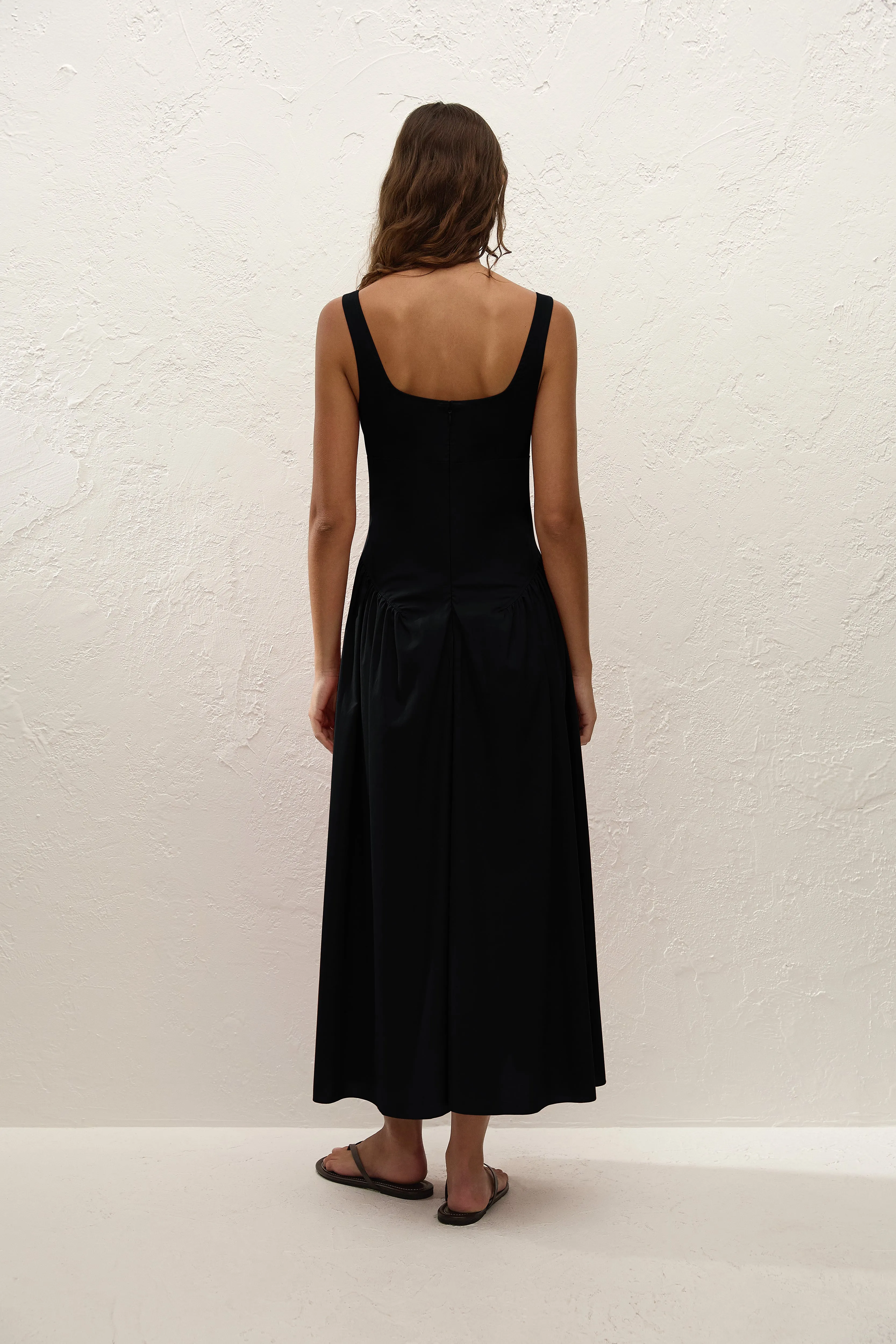 Olas Midi Dress Black sold by Faithfull the Brand product image thumbnail 4