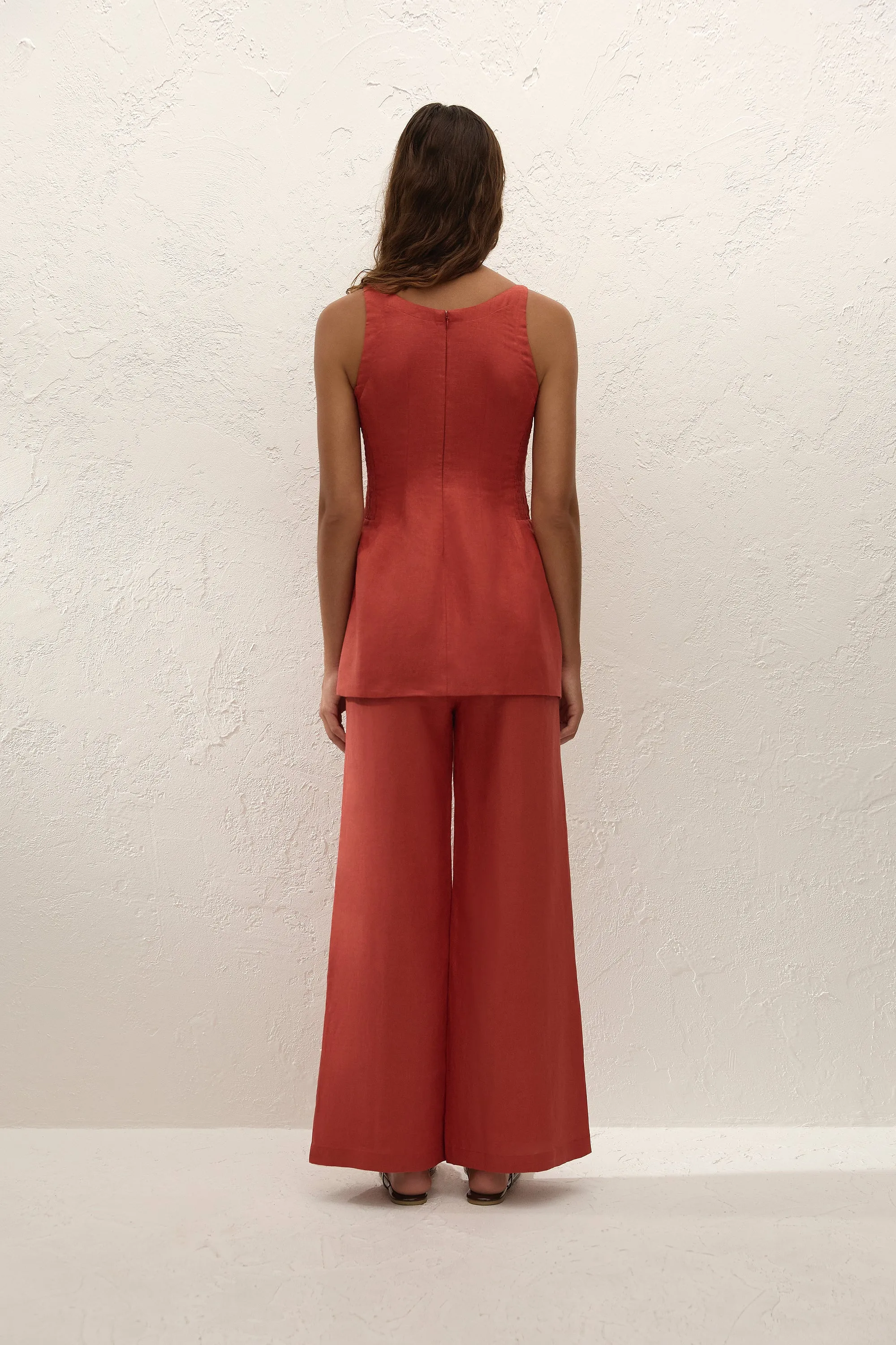 Syna Top Dusty Tomato sold by Faithfull the Brand product image thumbnail 5