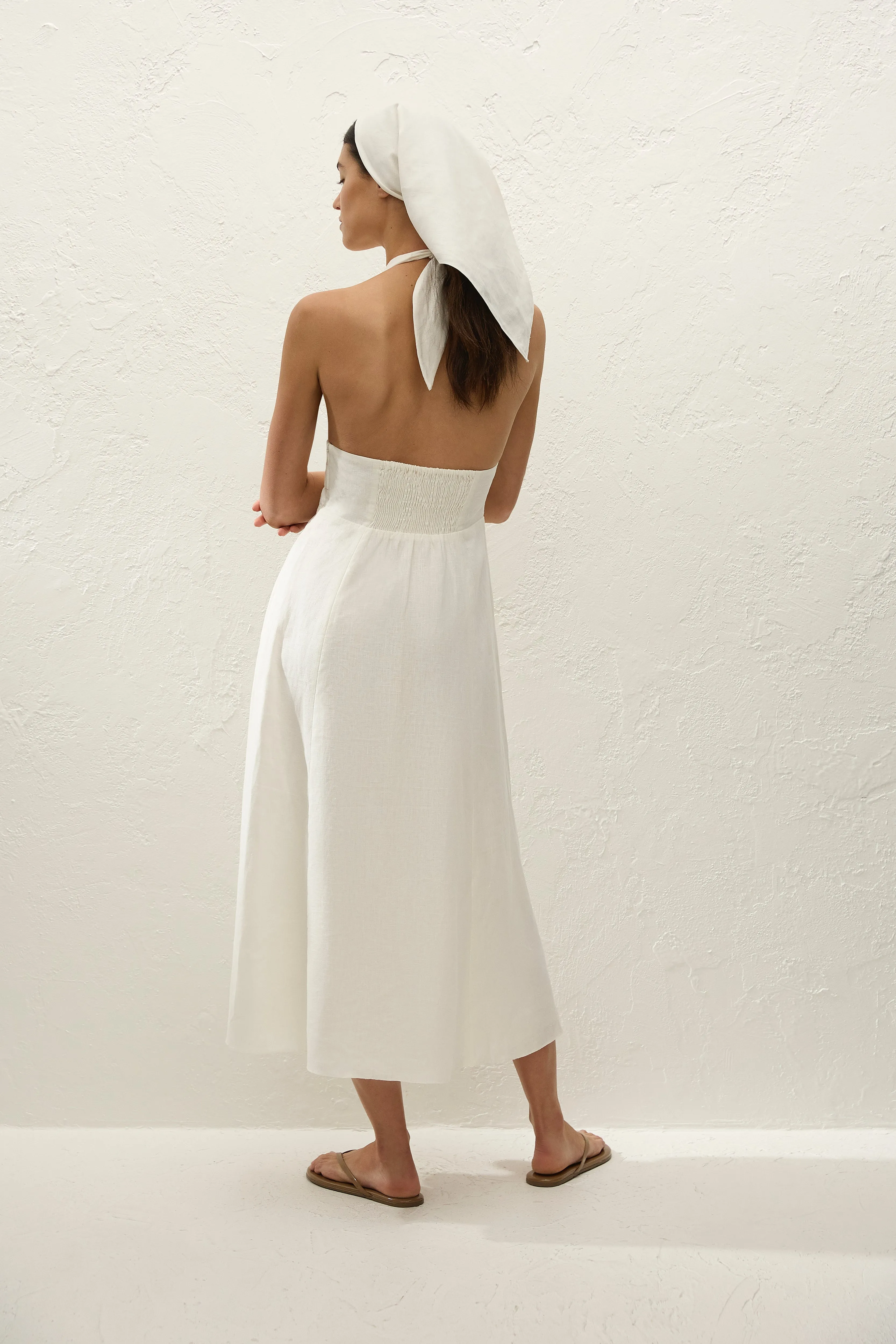 Bianca Midi Dress White sold by Faithfull the Brand product image thumbnail 5