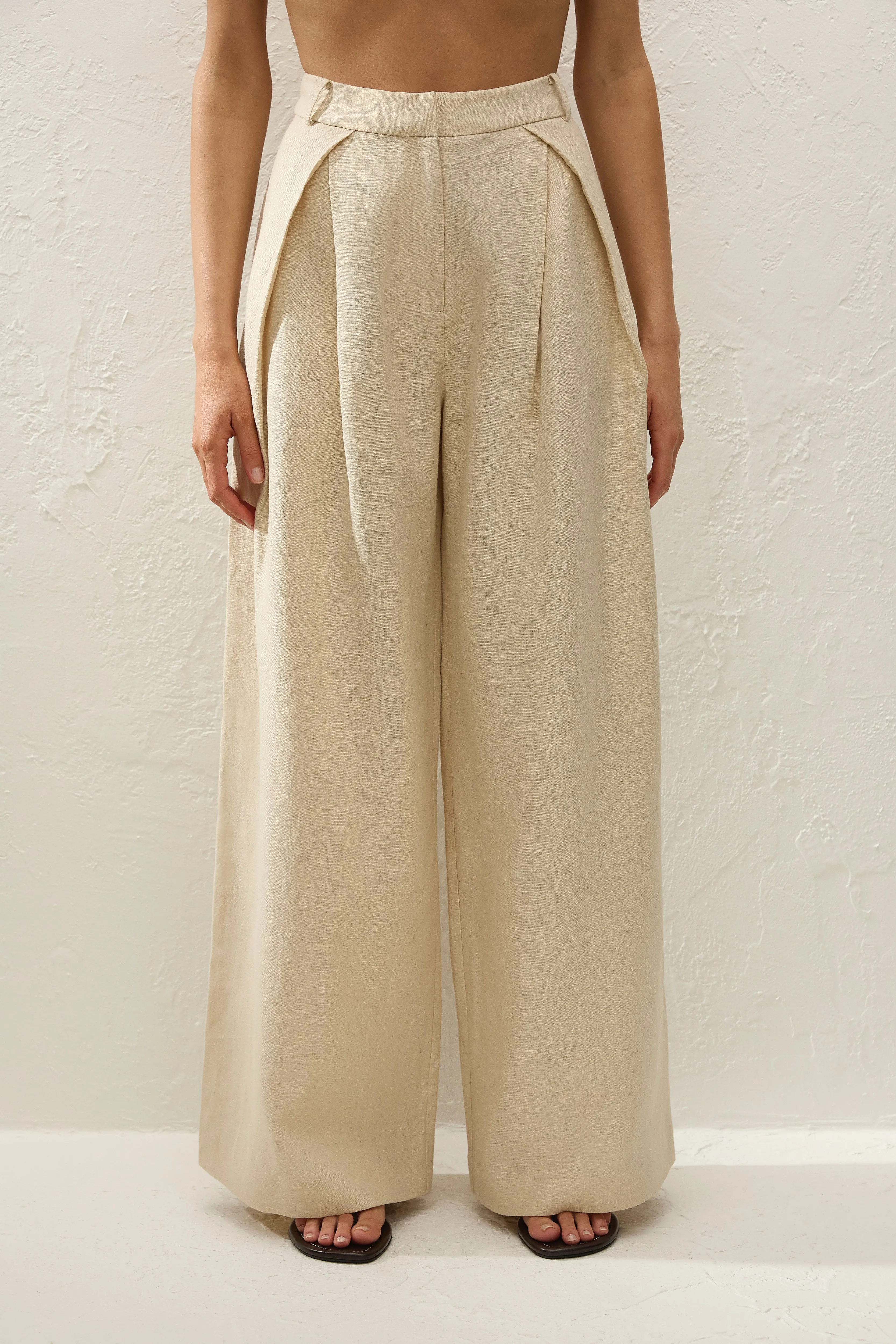 Sofia Trouser Panna sold by Faithfull the Brand product image thumbnail 2