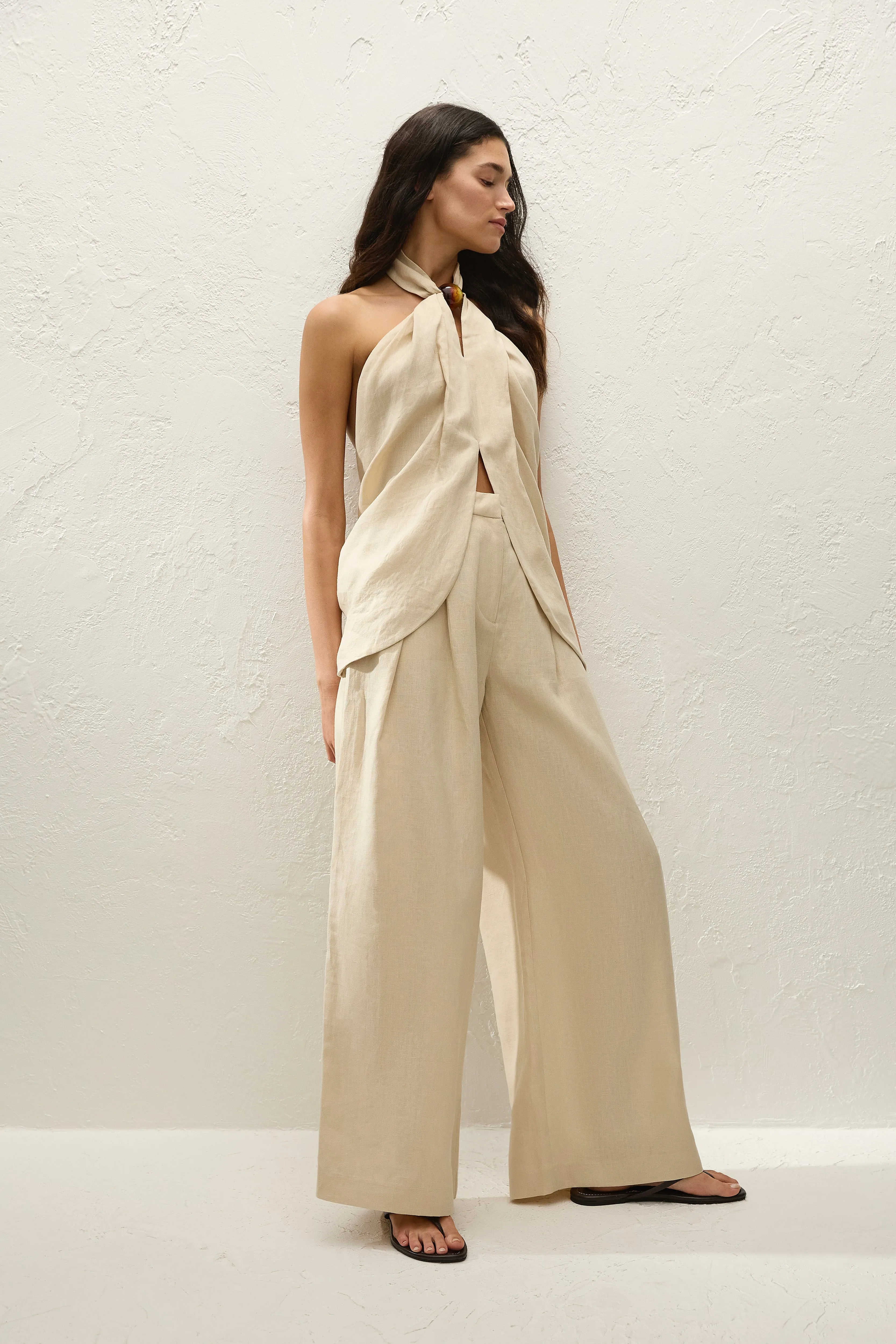 Sofia Trouser Panna sold by Faithfull the Brand product image thumbnail 3