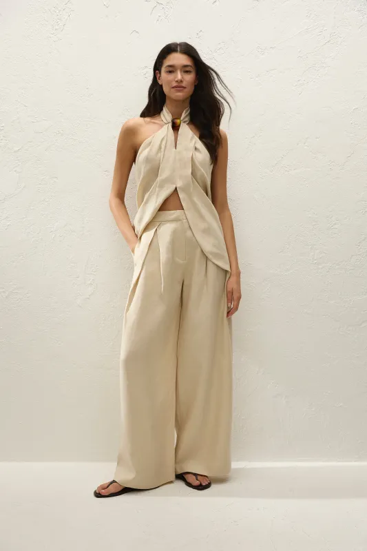 Biba Halter Top Panna sold by Faithfull the Brand