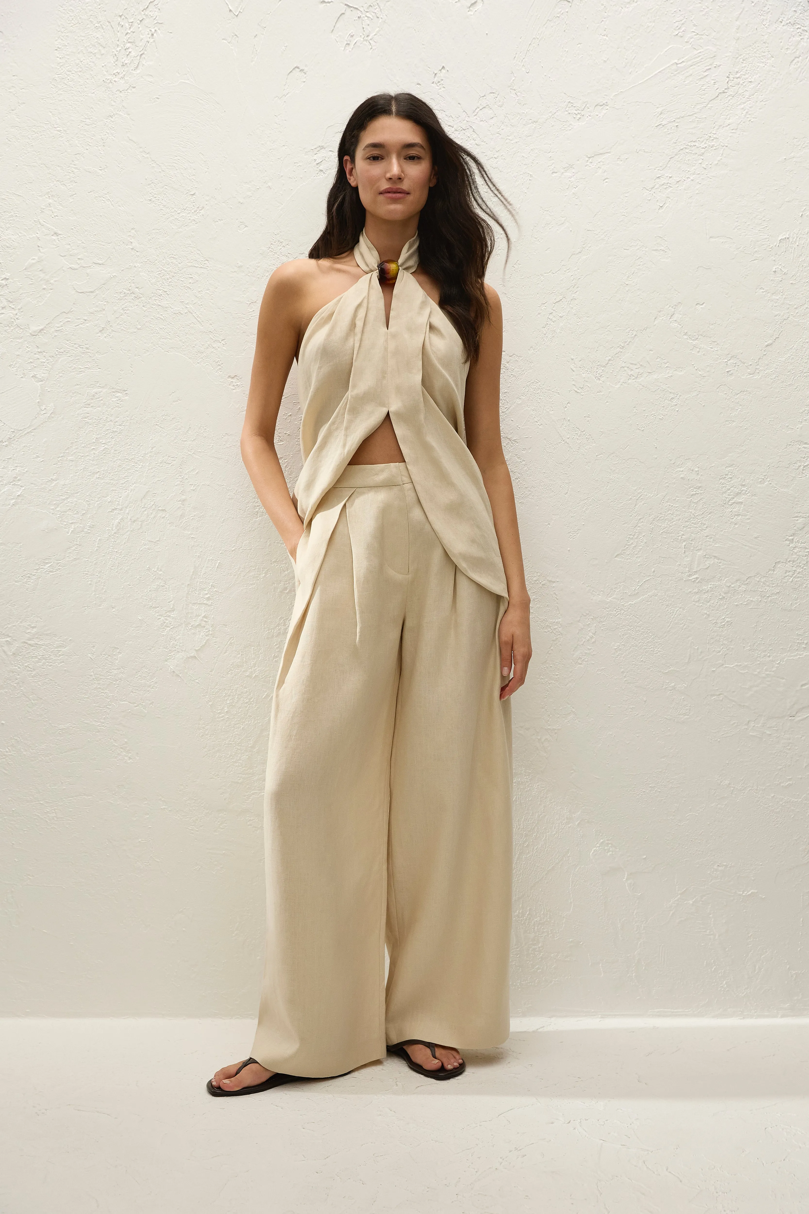 Biba Halter Top Panna sold by Faithfull the Brand