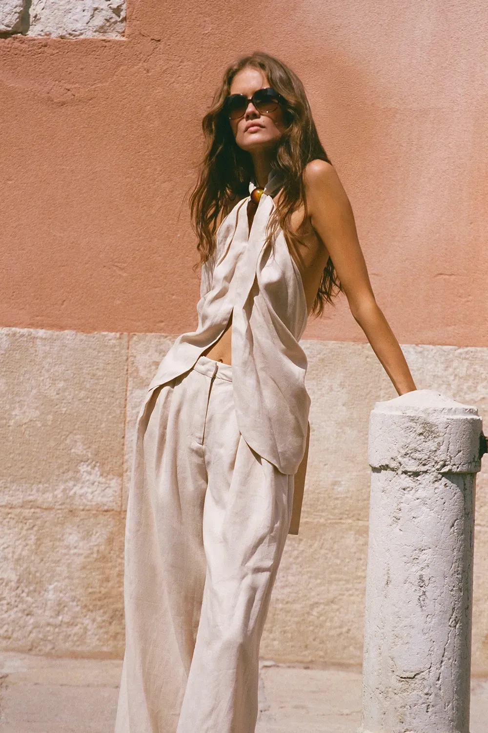 Biba Halter Top Panna sold by Faithfull the Brand product image thumbnail 2