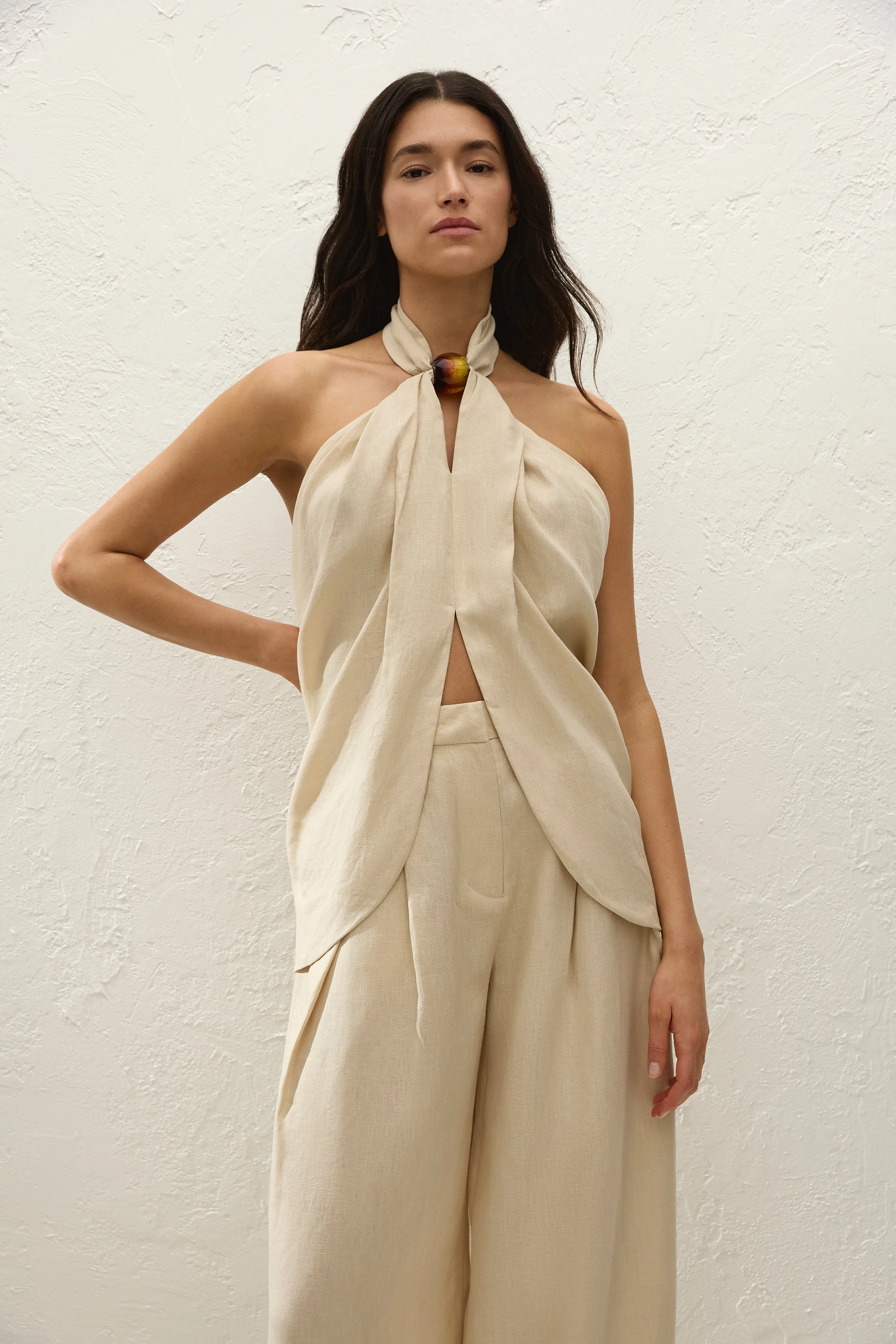 Biba Halter Top Panna sold by Faithfull the Brand product image thumbnail 4