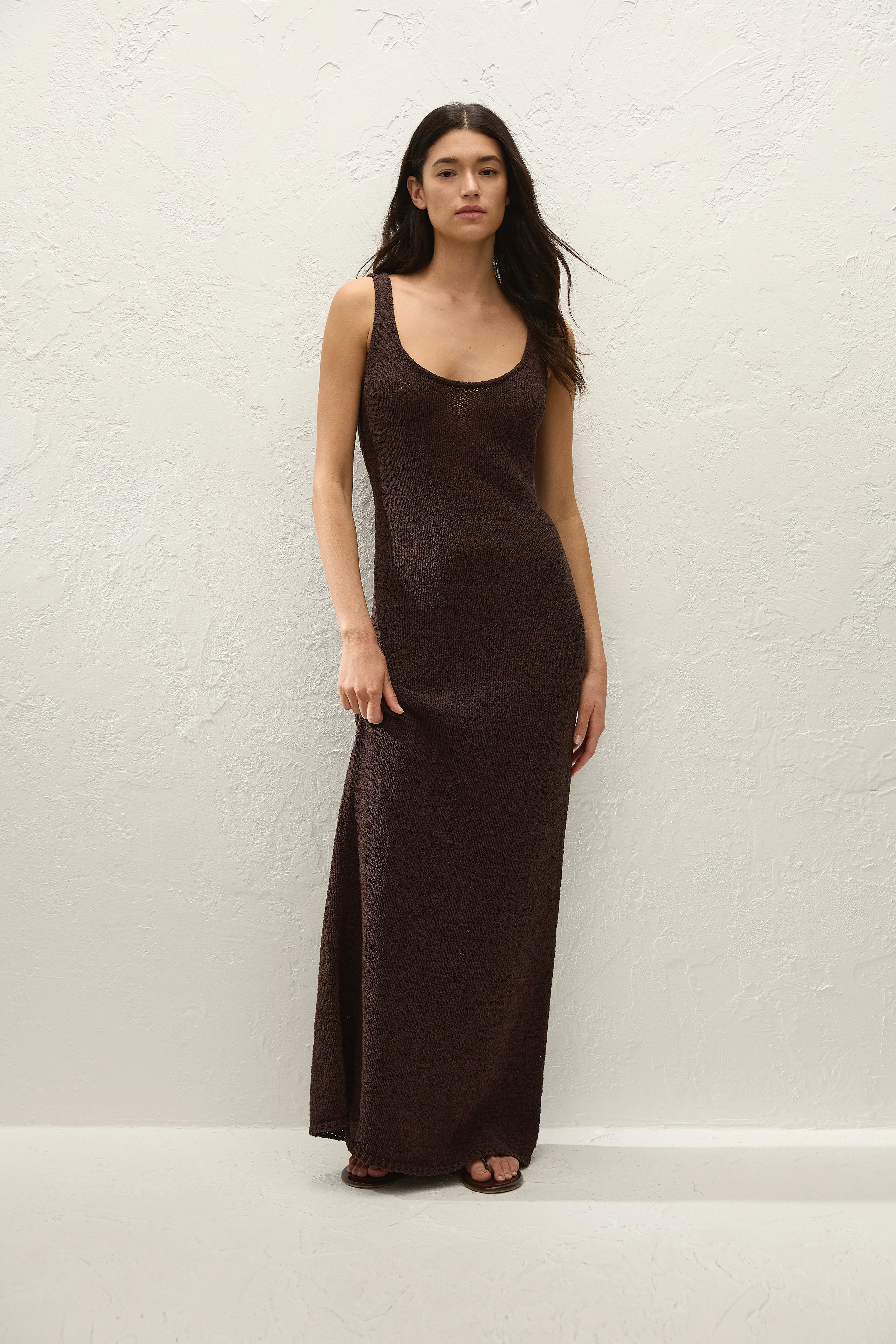 Florence Maxi Dress Carob sold by Faithfull the Brand