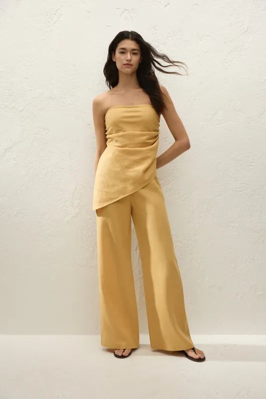 Syna Pant Marigold sold by Faithfull the Brand