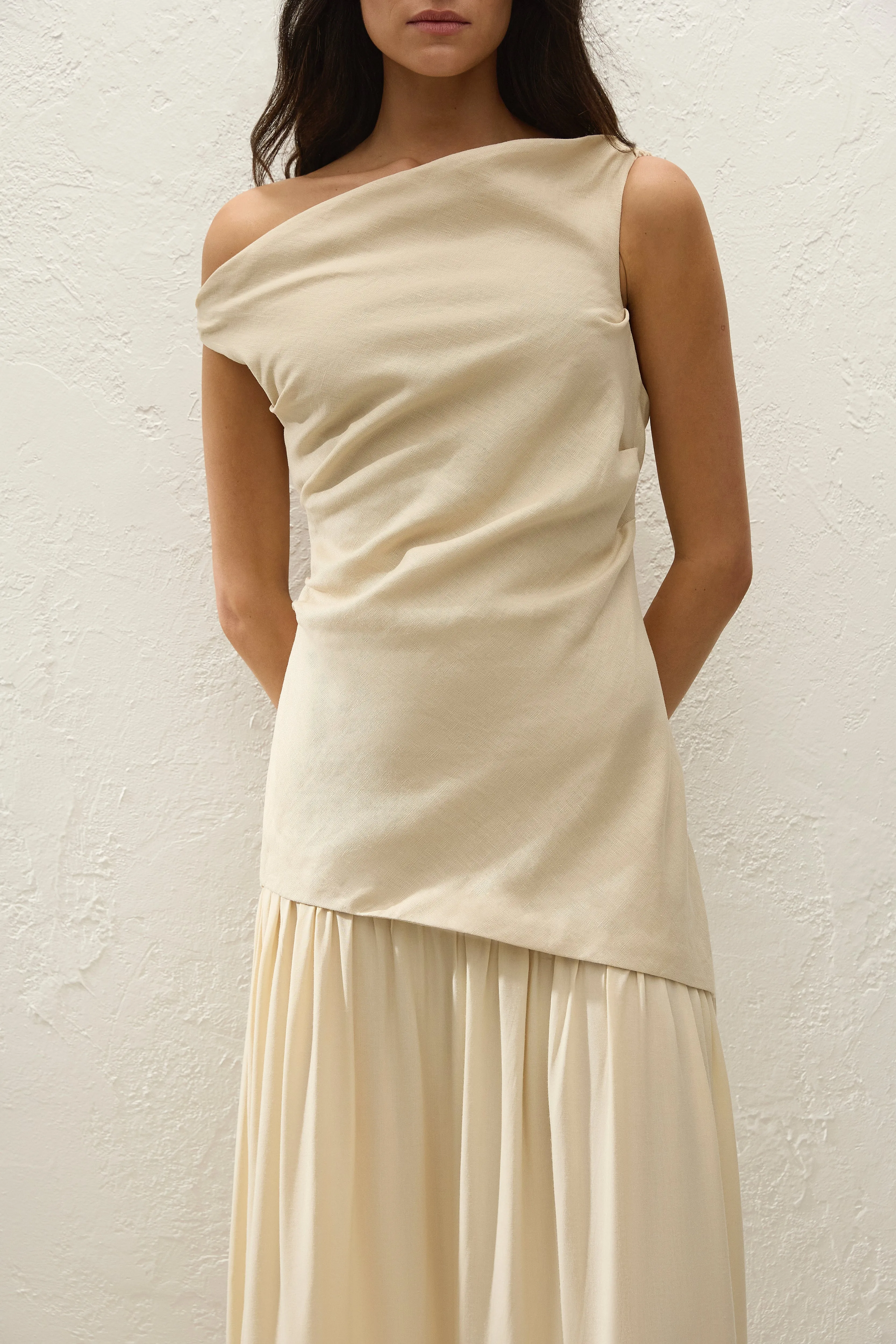 Roma Maxi Dress Panna sold by Faithfull the Brand product image thumbnail 2